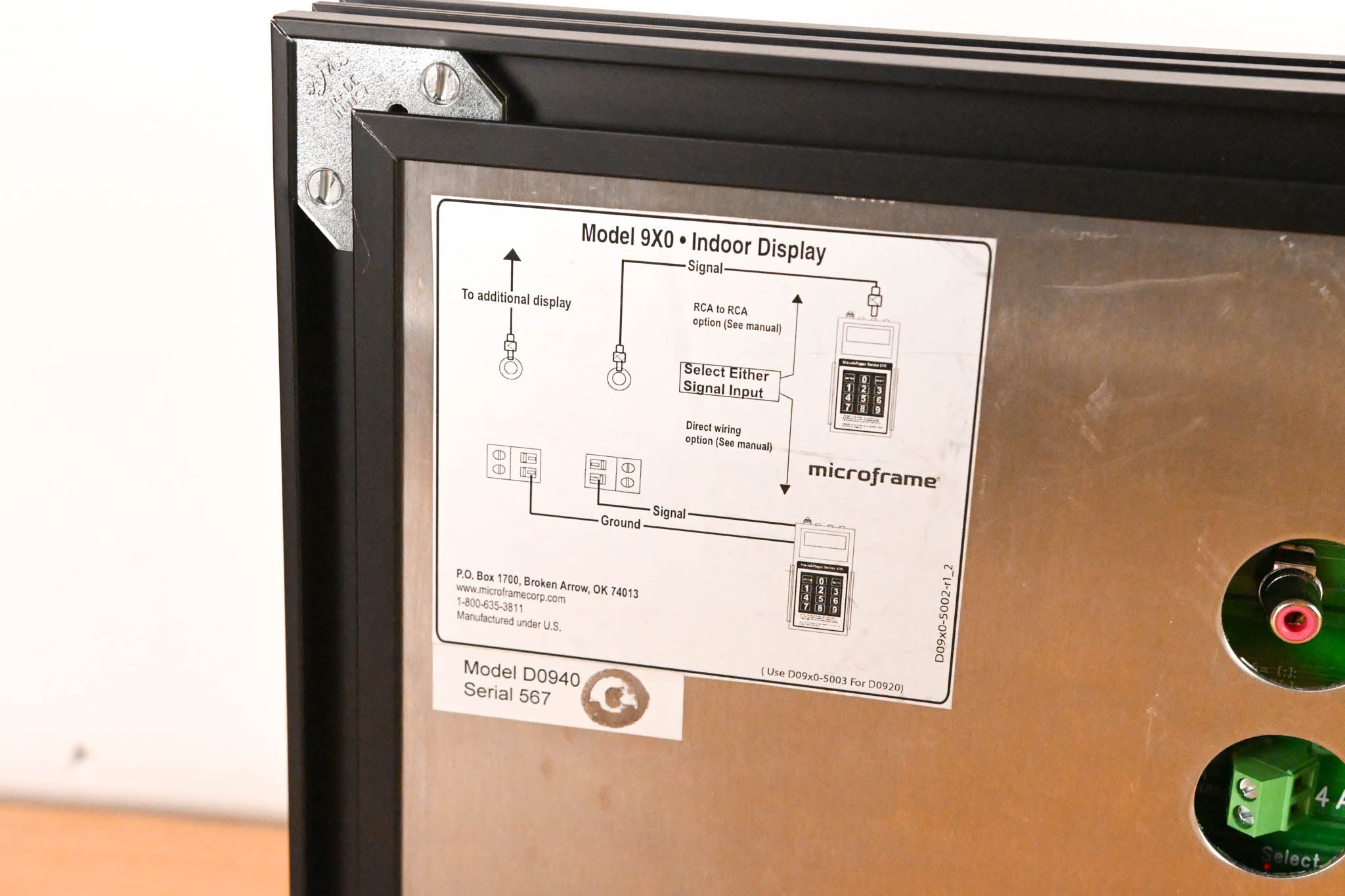 Microframe D0940 Model 940 4-Digit Visual Pager Display