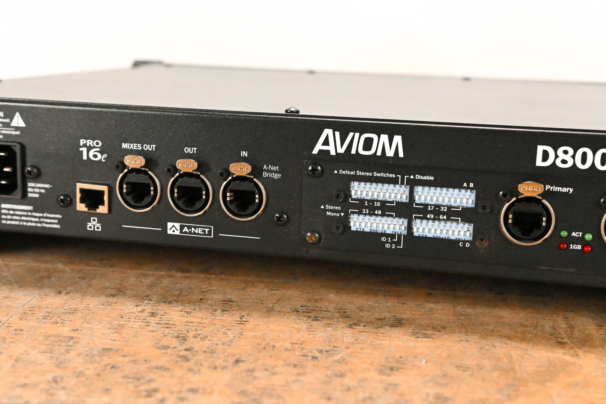 Aviom D800-Dante A-Net Distributor with Dante Connectivity