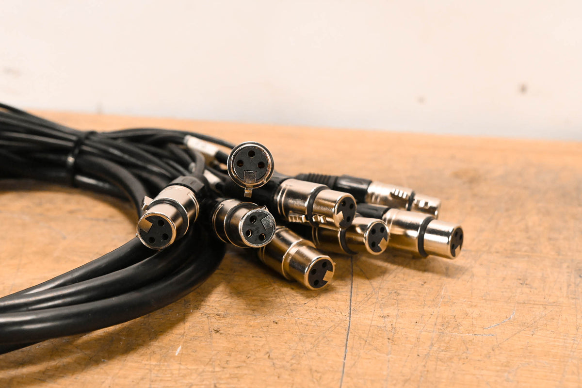 Unbranded DB25 Male to (8x)XLRF and (8x)TRS Cable - 10ft