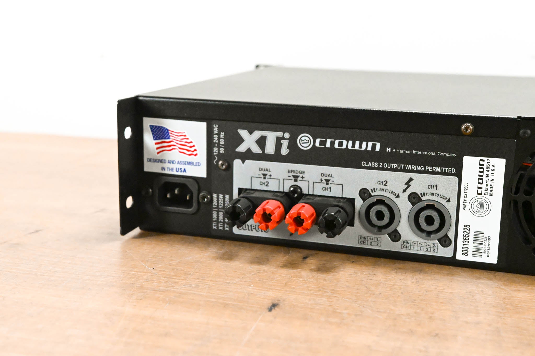 Crown XTi 2000 2-Channel Power Amplifier with DSP