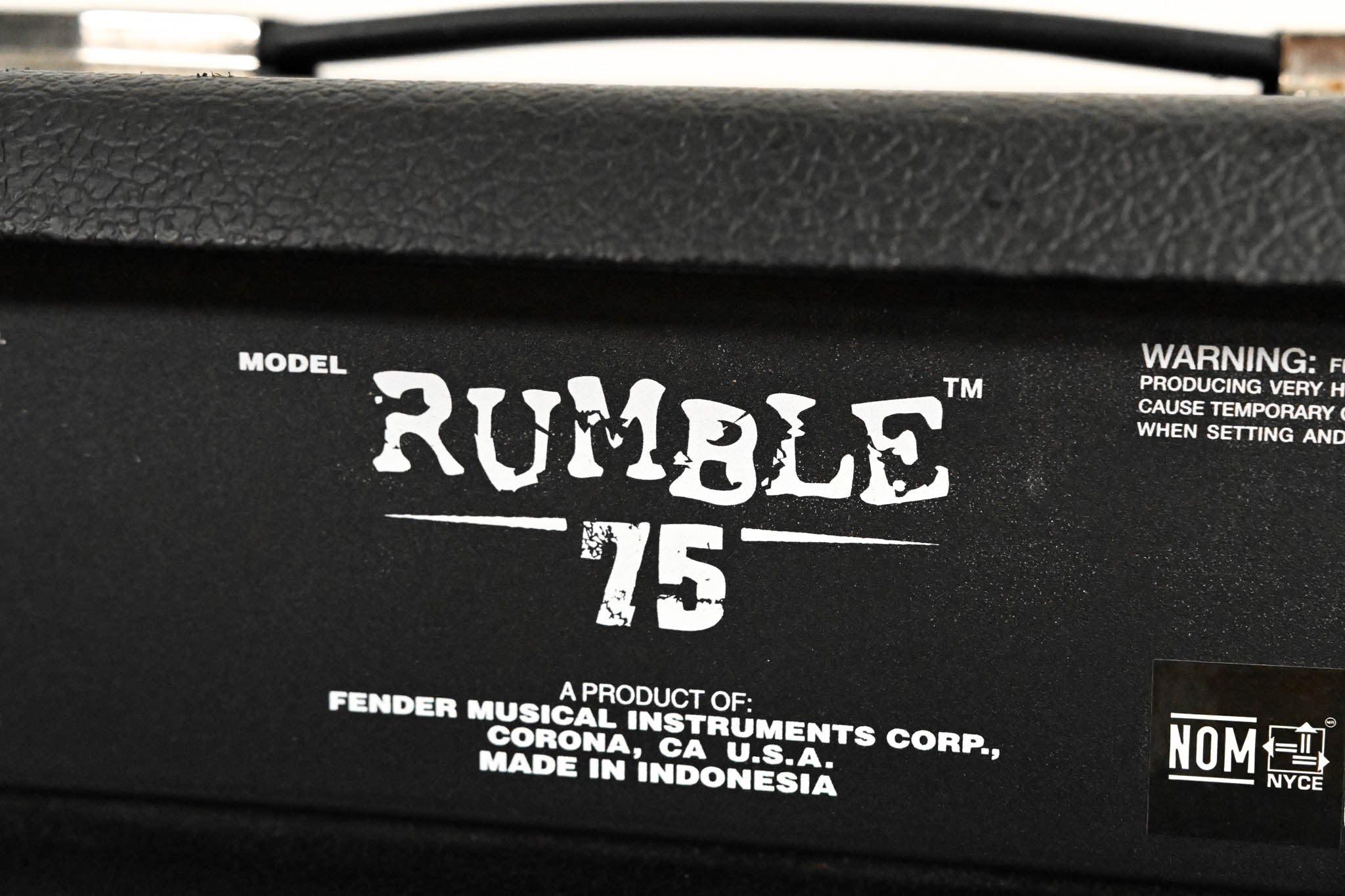 Fender Rumble 75 75W 1x12" Bass Combo Amplifier