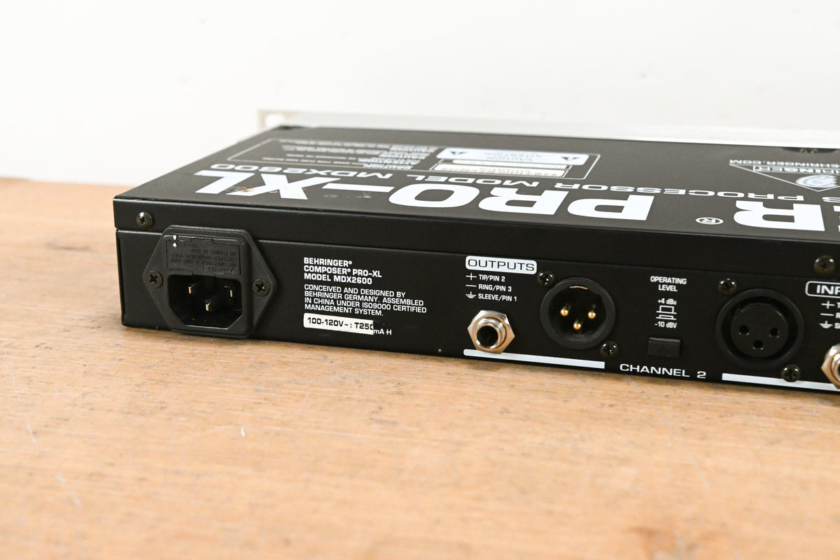 Behringer Composer Pro-XL MDX2600 Audio Interactive Dynamics Processor