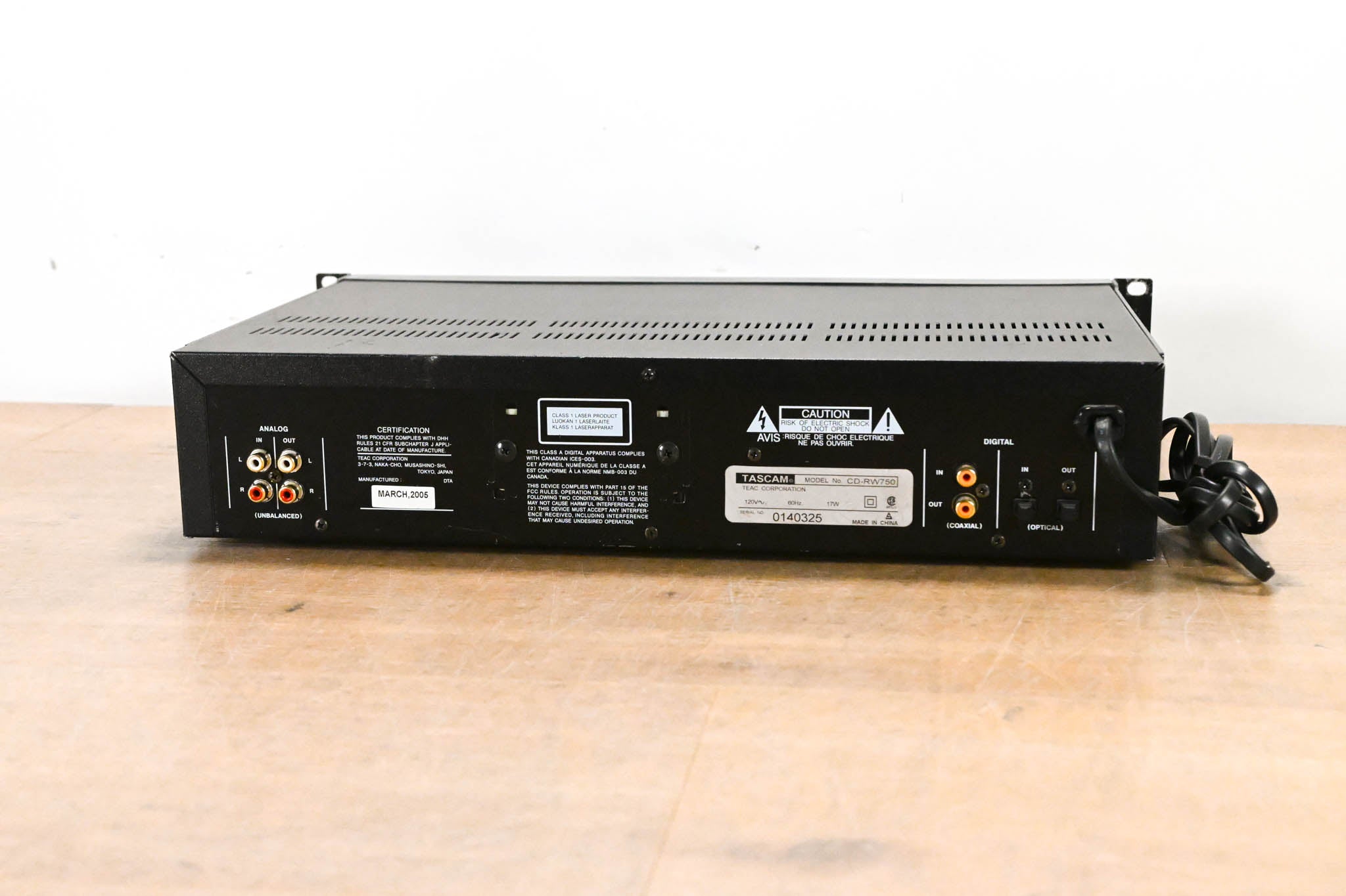 TASCAM CD-RW750 CD Recorder/Player