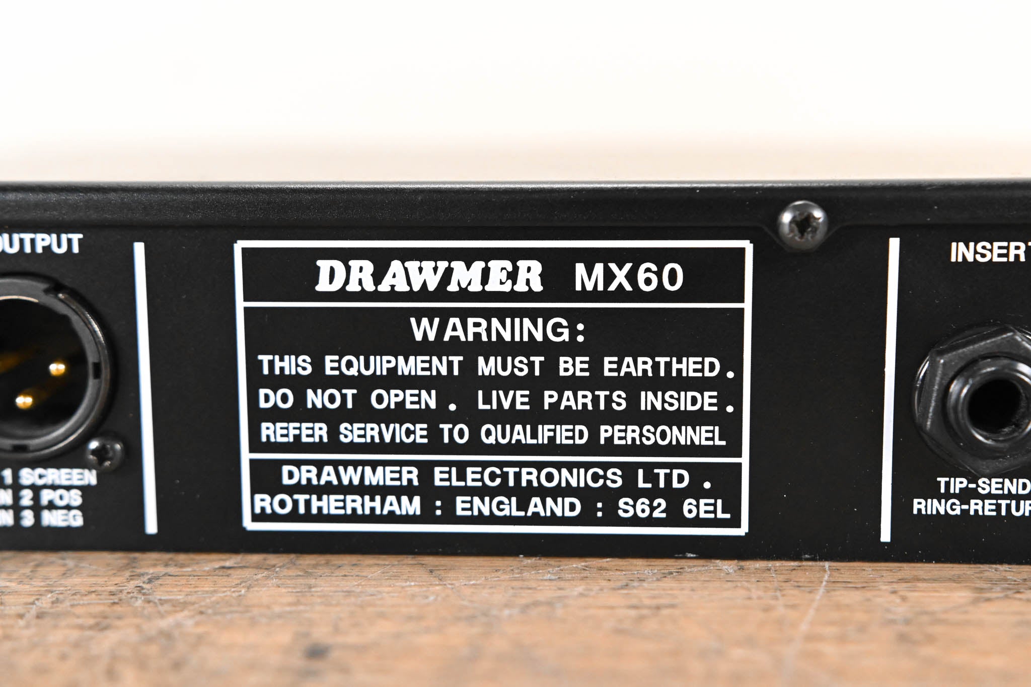 Drawmer MX60 Front End One Mic/Line/Instrument Input Channel Strip