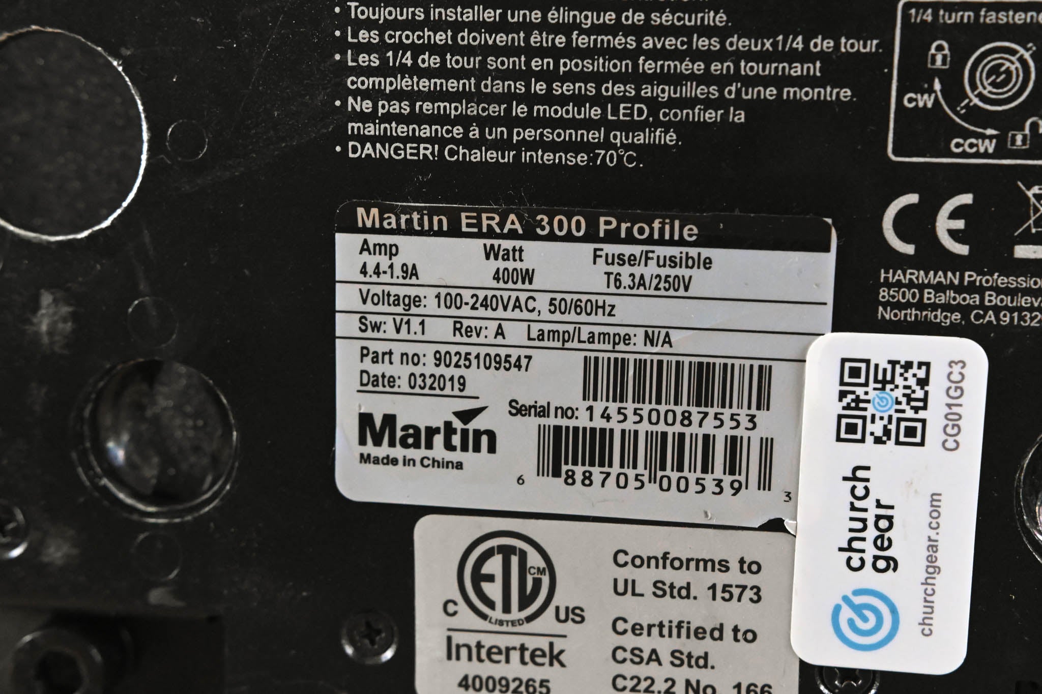 Martin ERA 300 Profile Compact LED Moving Head Profile