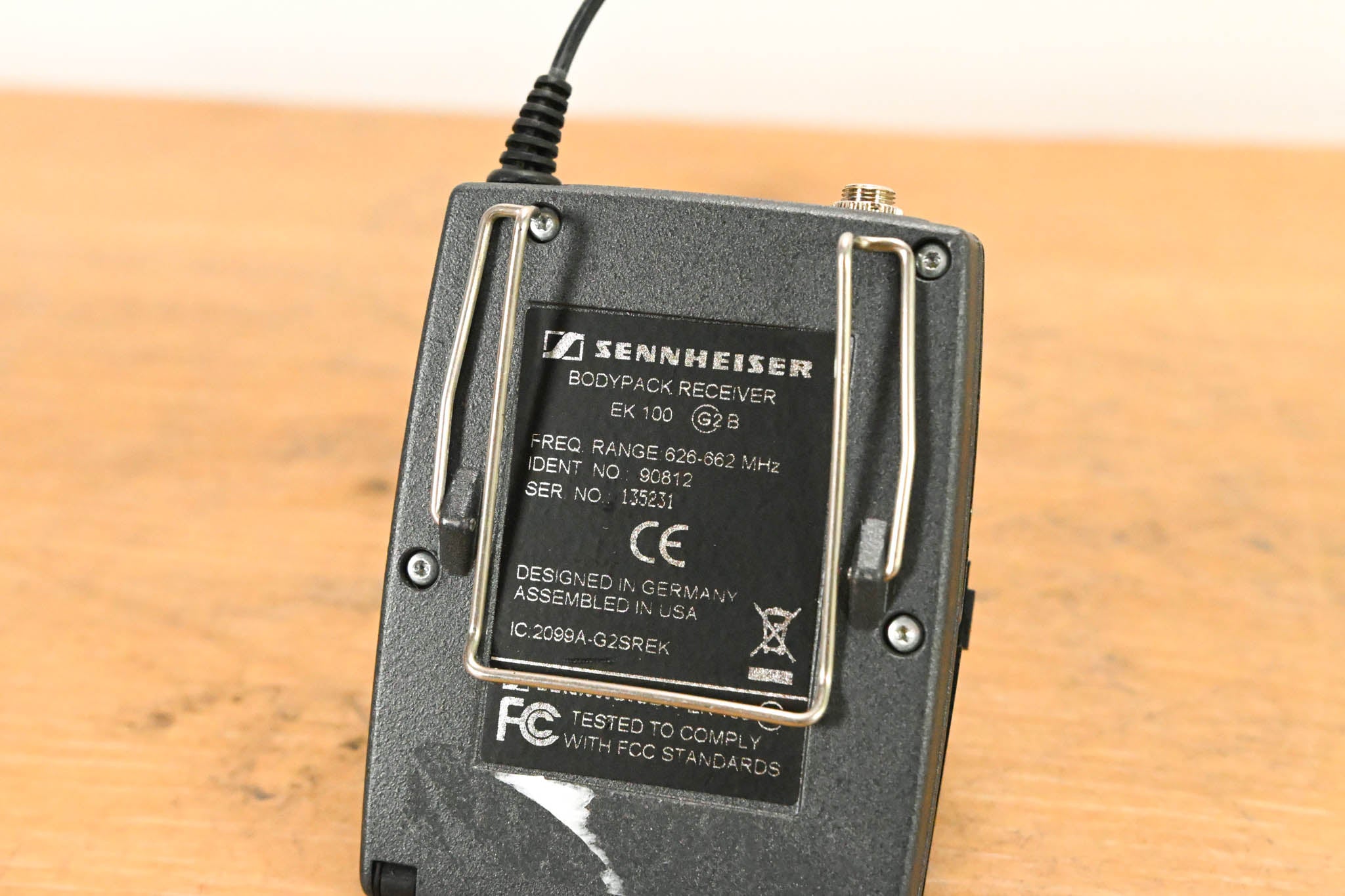 Sennheiser EK 100 G2 Bodypack Wireless Receiver - B Range: 626-662 MHz