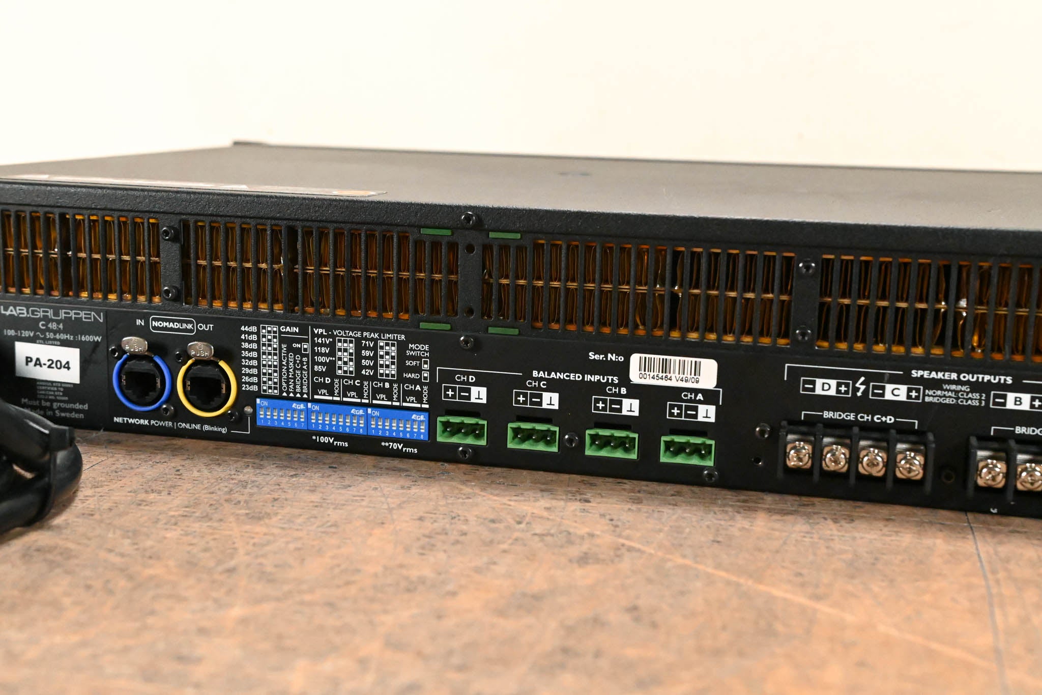 Lab Gruppen C 48:4 4800W 4-Channel Power Amplifier