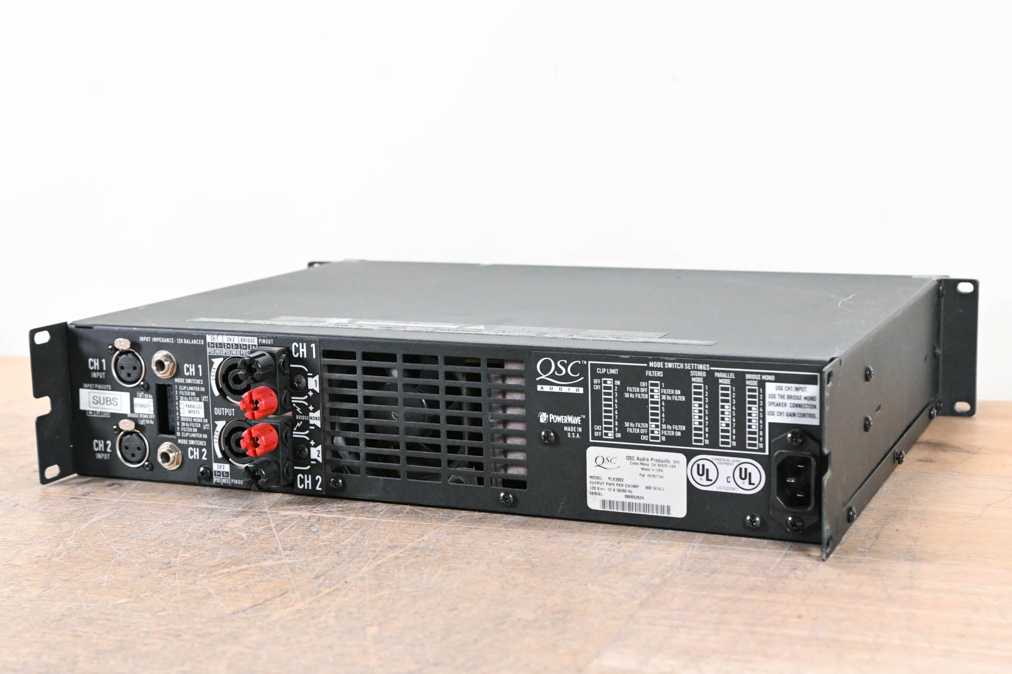 QSC PLX3002 2-Channel Power Amplifier