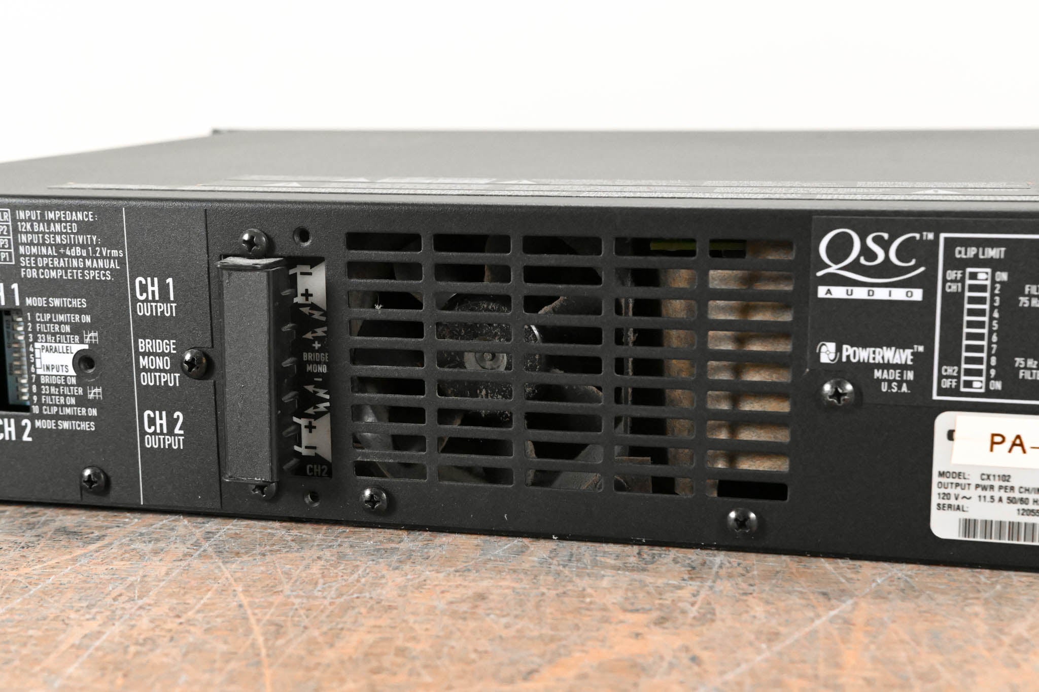 QSC CX1102 700W 2-Channel Power Amplifier