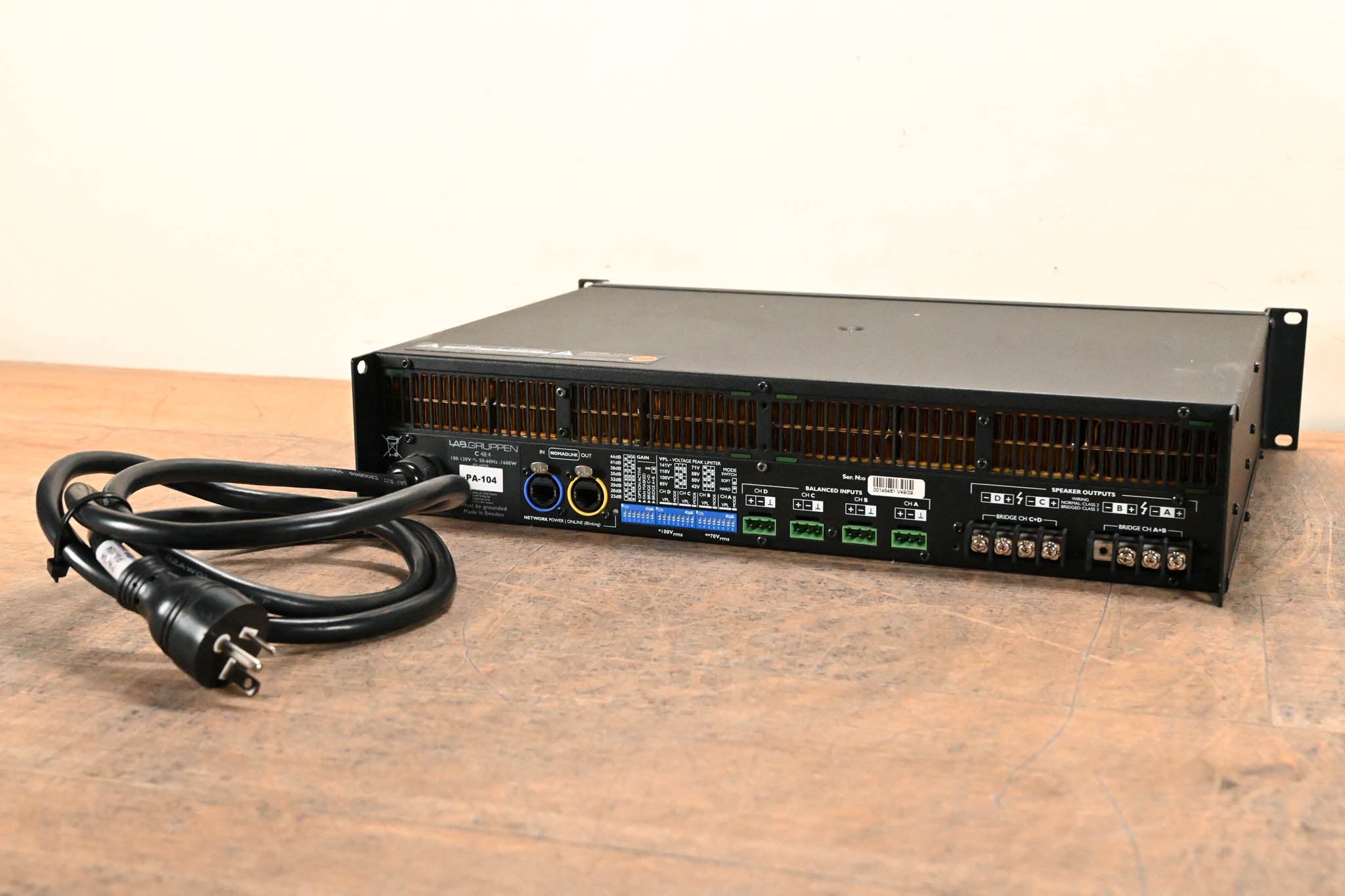 Lab Gruppen C 48:4 4800W 4-Channel Power Amplifier