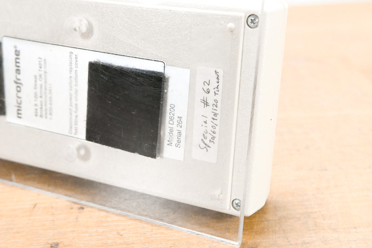Microframe D6200 Timer Keypad (NO POWER SUPPLY)