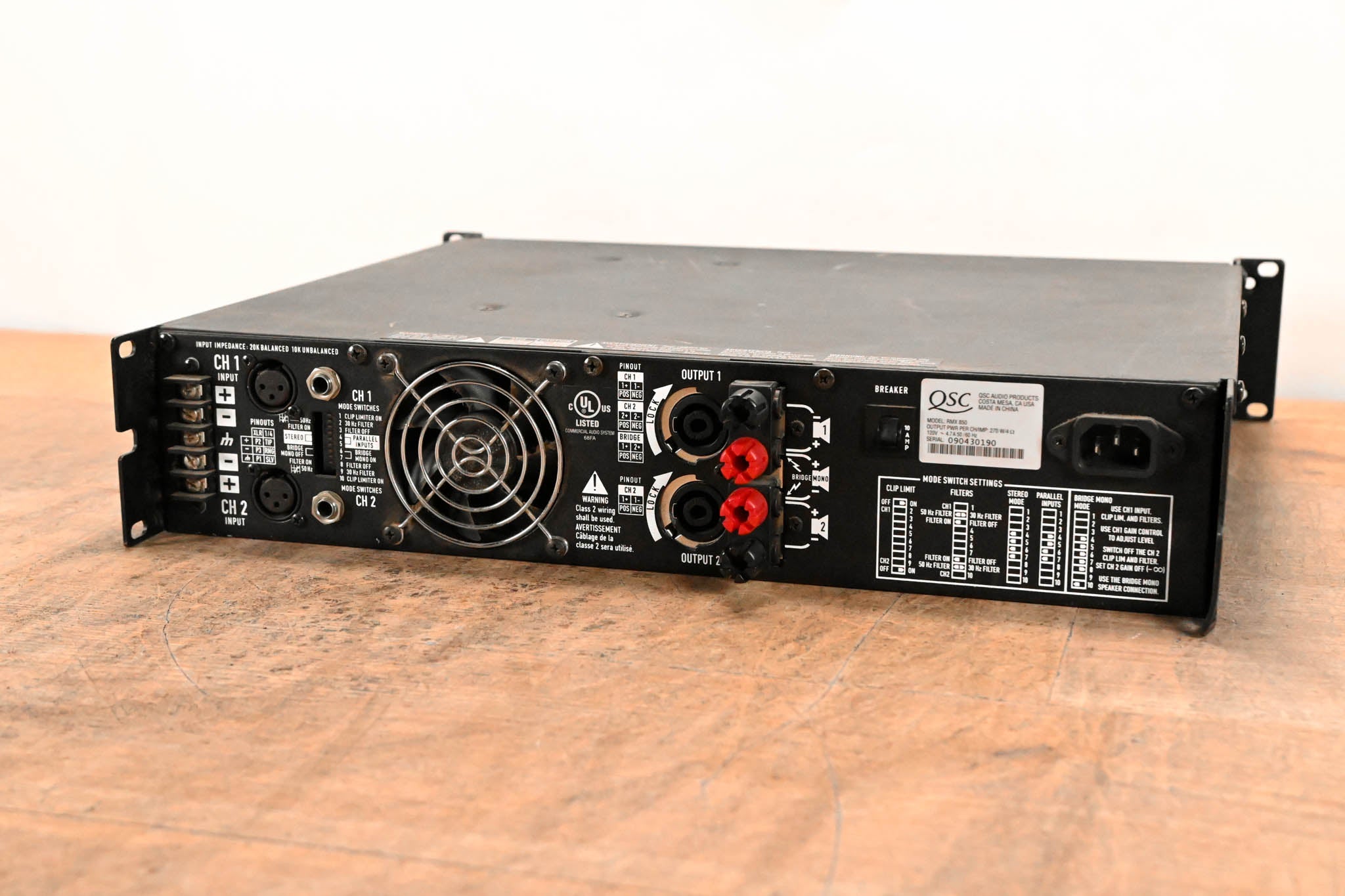 QSC RMX850 2-Channel Power Amplifier