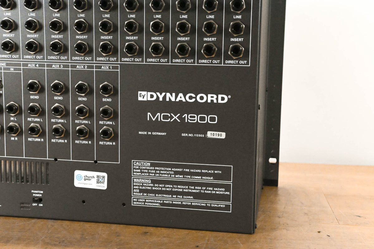 Dynacord MCX 1900 16/20 Channel Stereo Mixer