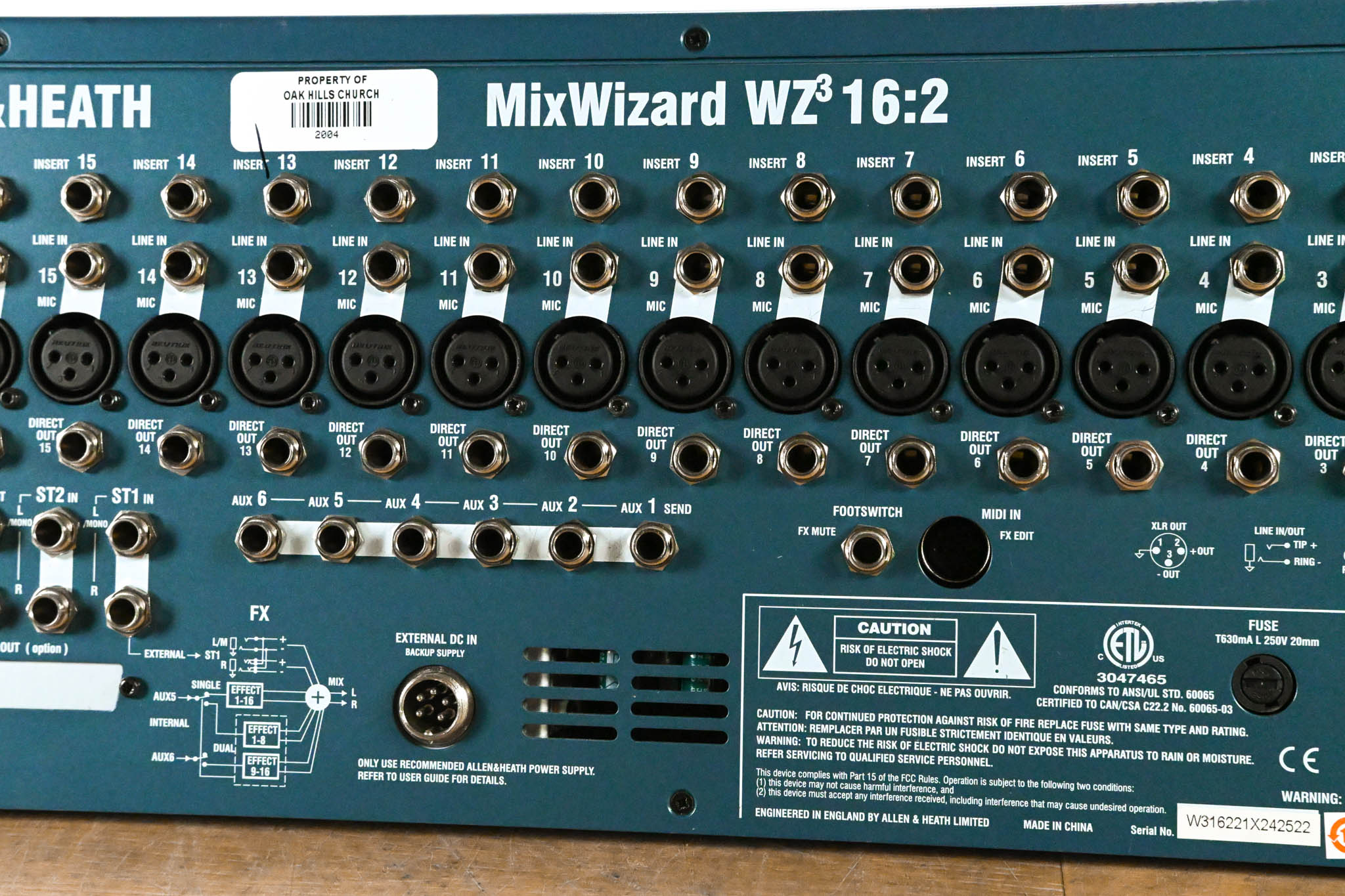 Allen & Heath MixWizard WZ3 16:2 16-Channel Analog Mixer