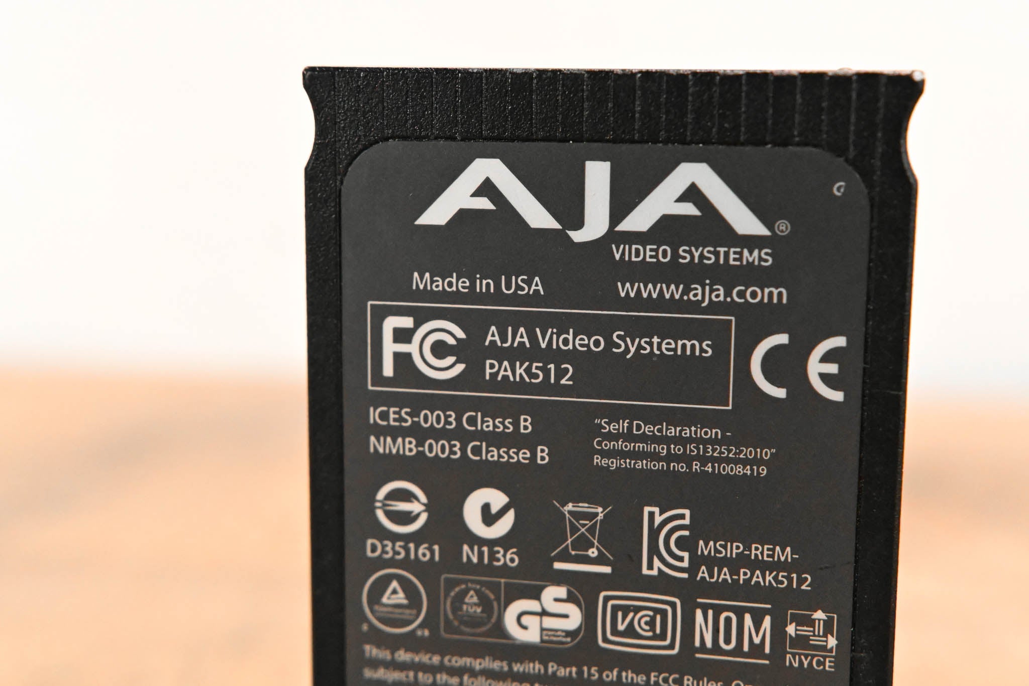 AJA PAK512 SSD Module for Ki Pro Systems