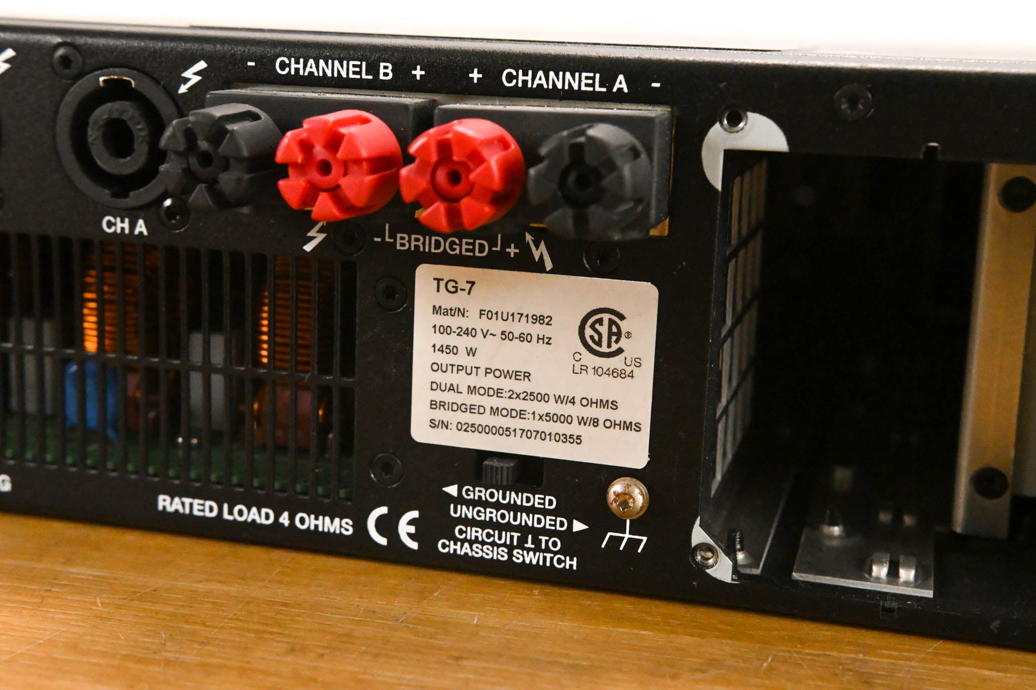 Electro-Voice (EV) TG-7 Tour-Grade Stereo Power Amplifier