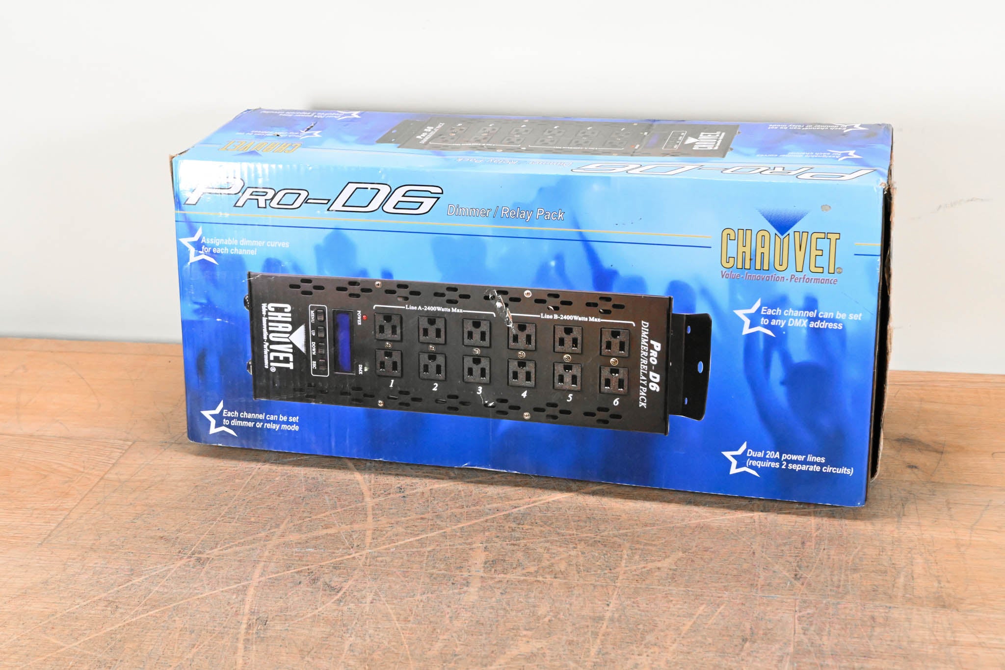 Chauvet Pro-D6 6-Channel DMX-512 Dimmer/Switch Pack