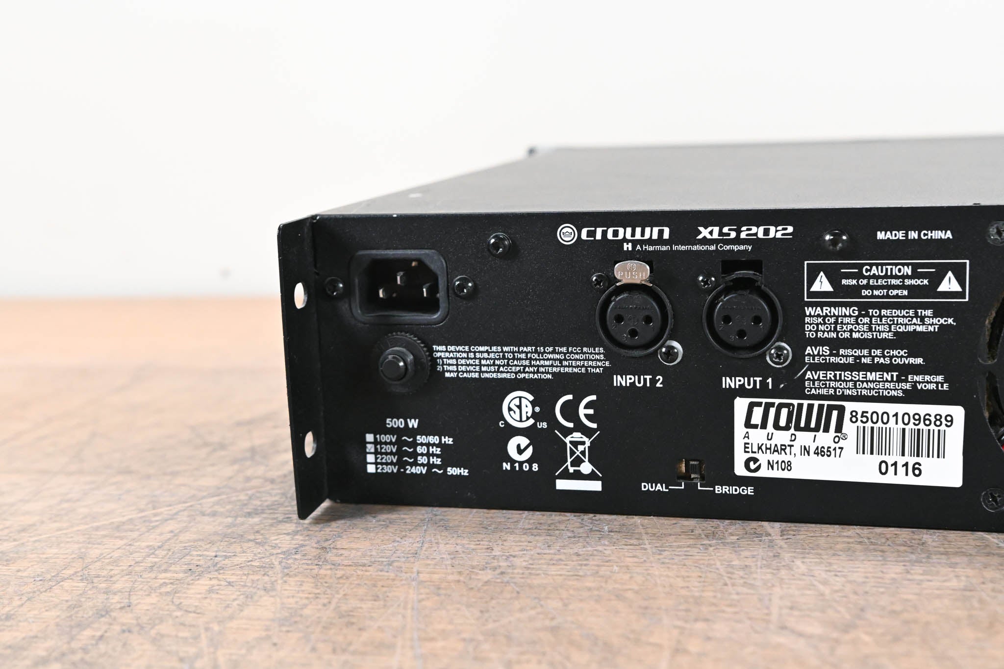 Crown XLS 202 2-Channel Power Amplifier