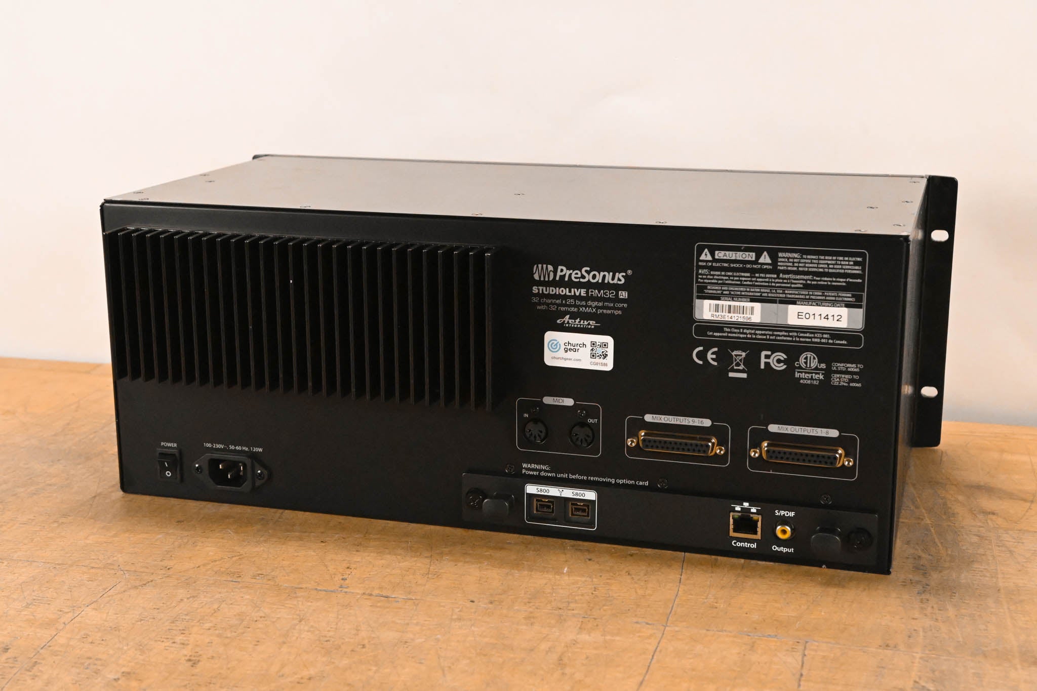 PreSonus StudioLive RM32AI 32-Channel Digital Rack-Mounted Mixer