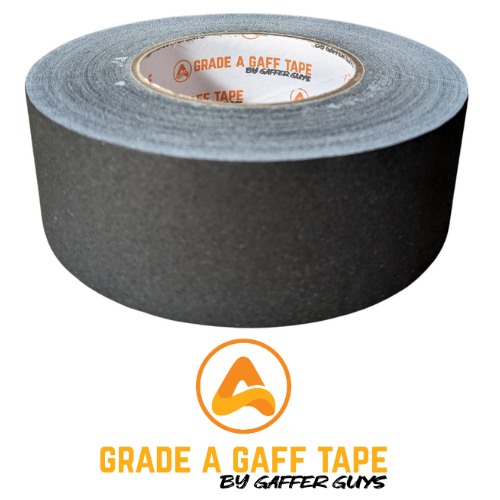 Grade A 2" Black Gaff Tape - 55 Yard Roll