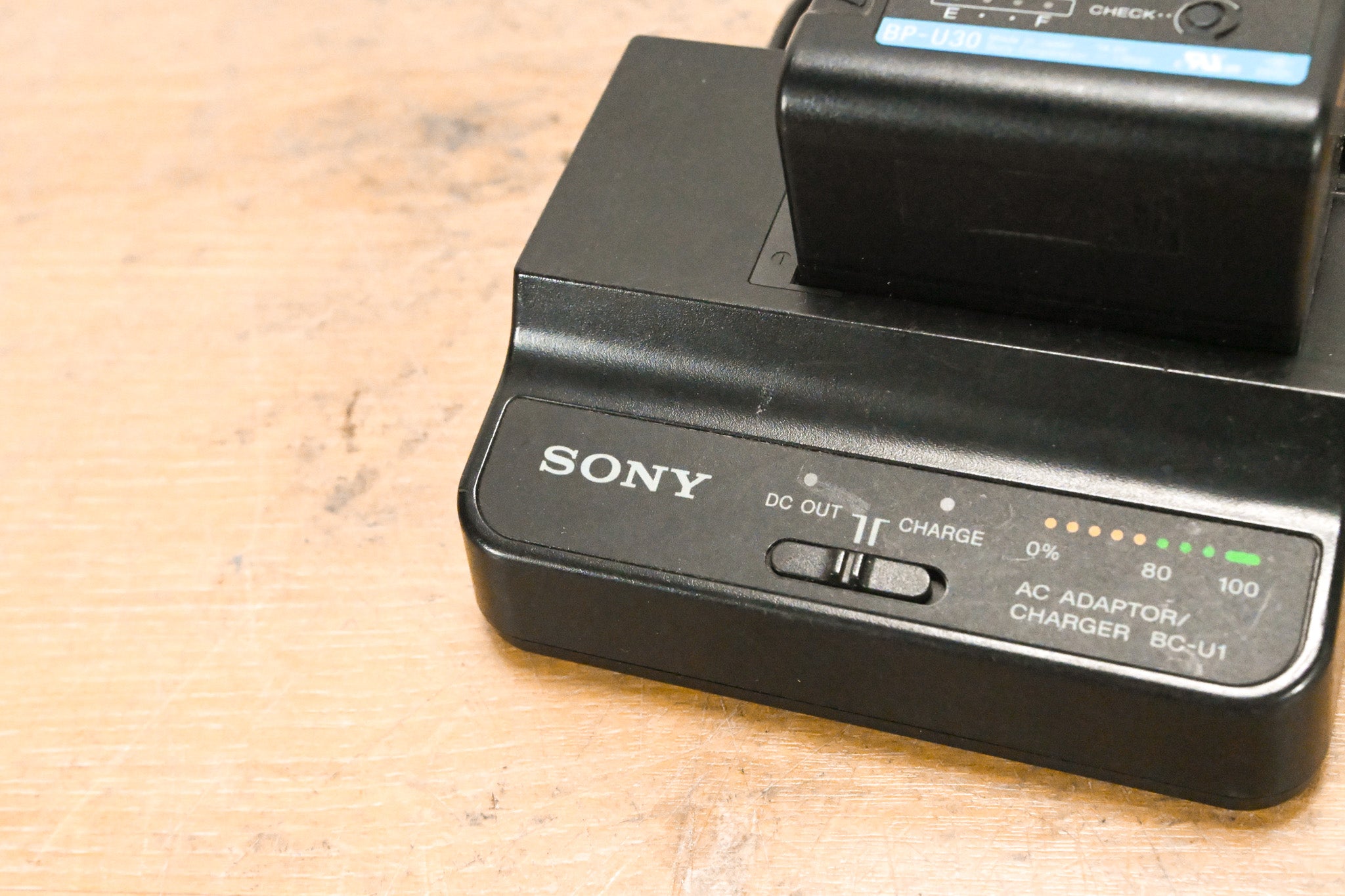 Sony BC-U1 AC Adapter/Charger with BP-U30 Battery (NO POWER SUPPLY)