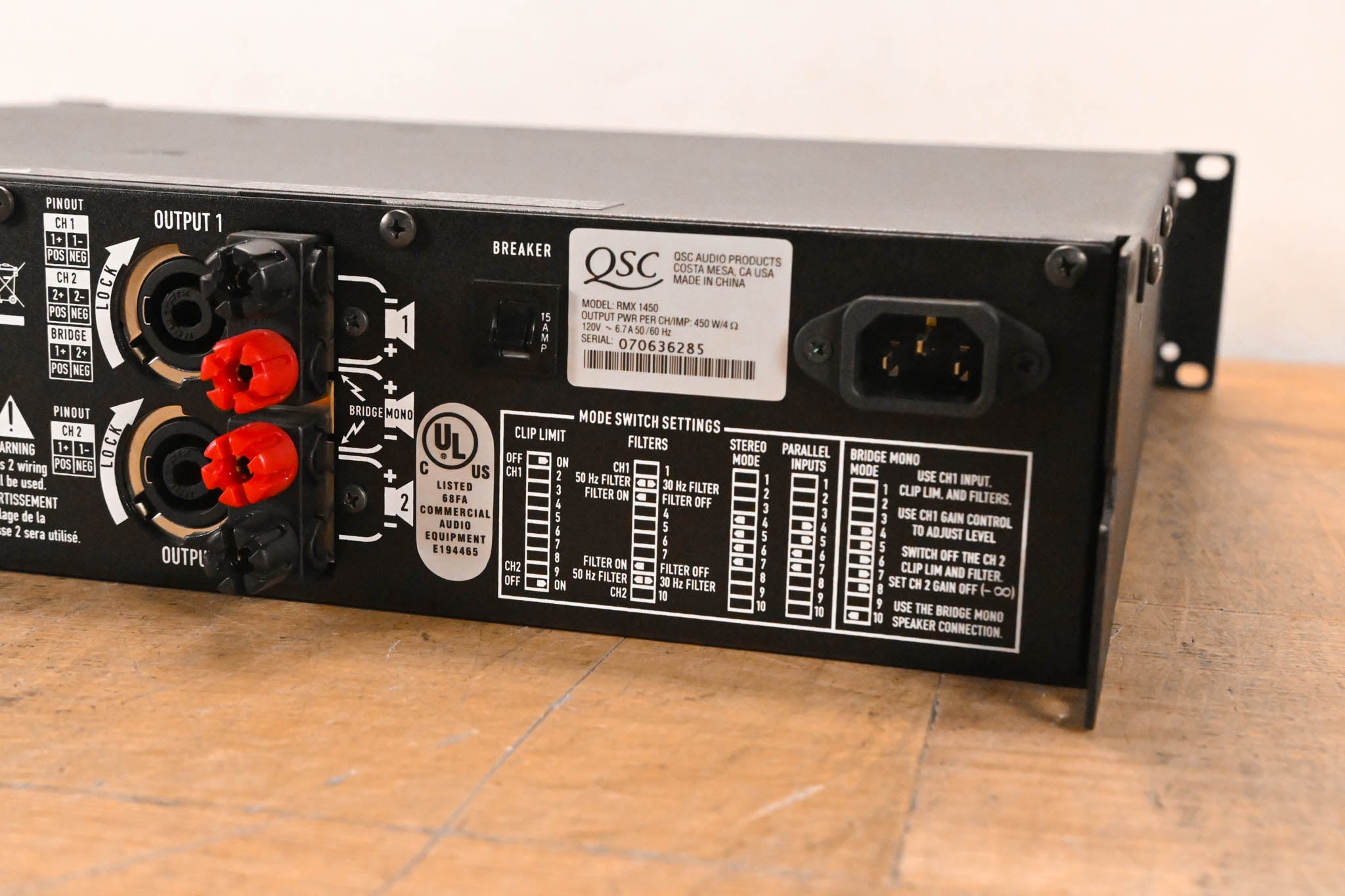 QSC RMX1450 2-Channel Power Amplifier