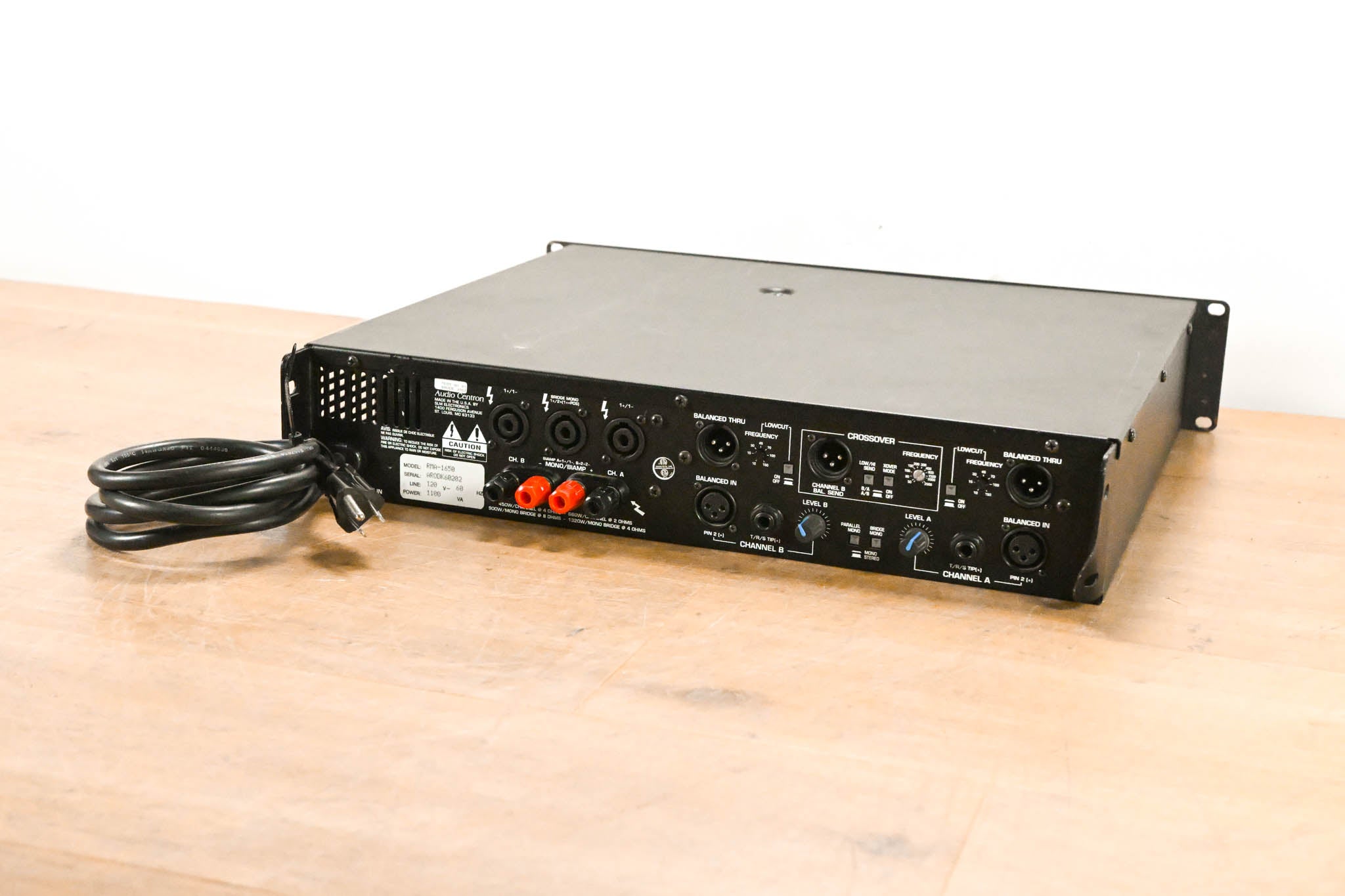 Audio-Centron RMA-1650 1300W Stereo Power Amplifier