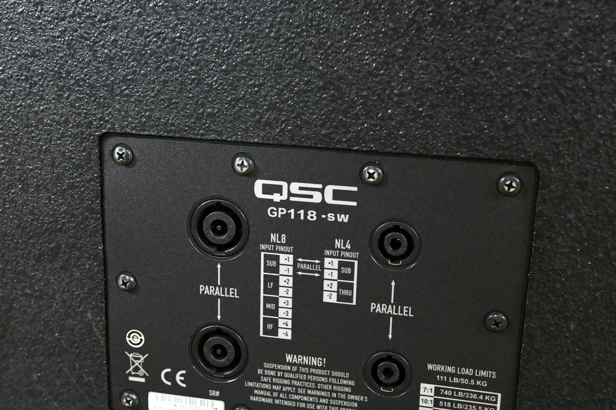 QSC GP118-SW 18" 850W Passive Subwoofer