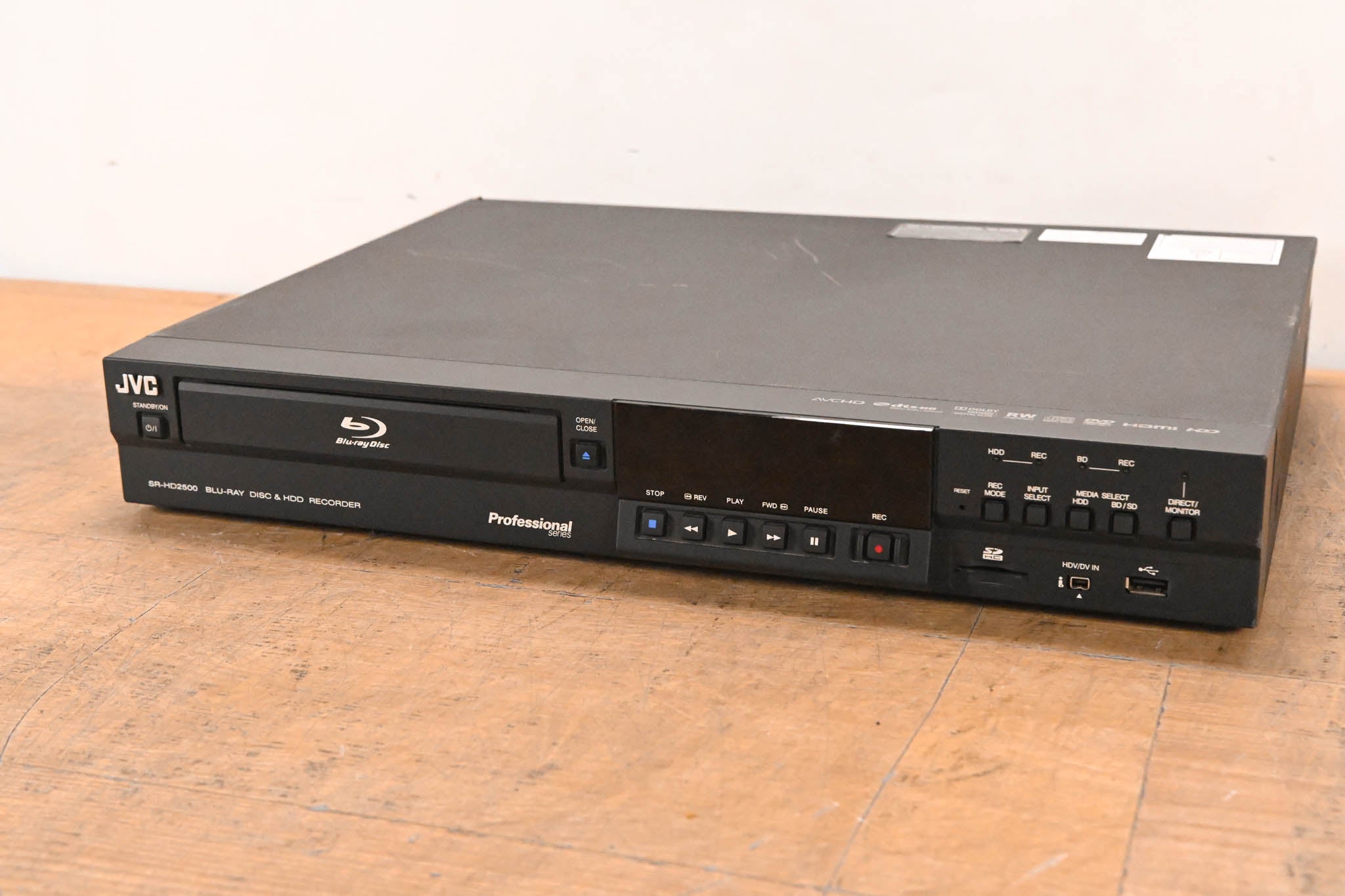 JVC SR-HD2500US Blu-Ray Disc & HDD Recorder with HD-SDI