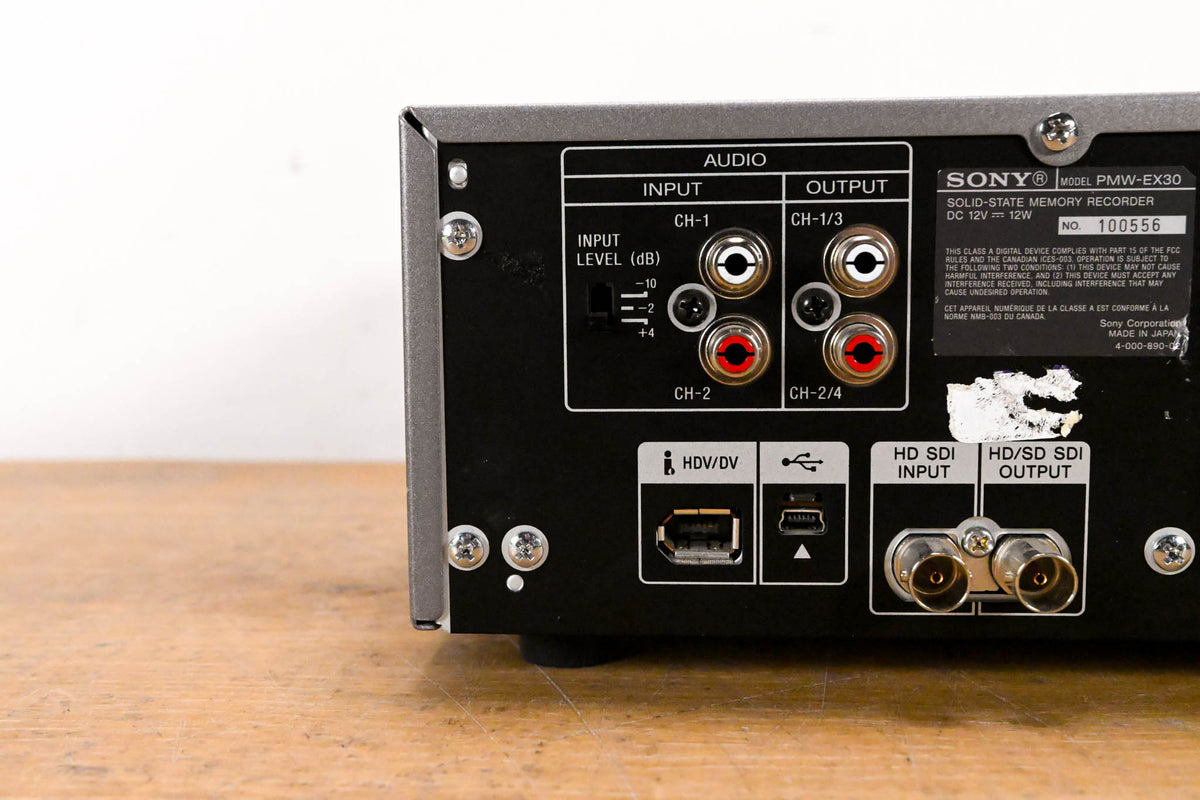 Sony PMW-EX30 XDCAM EX Recording Deck (NO POWER SUPPLY)
