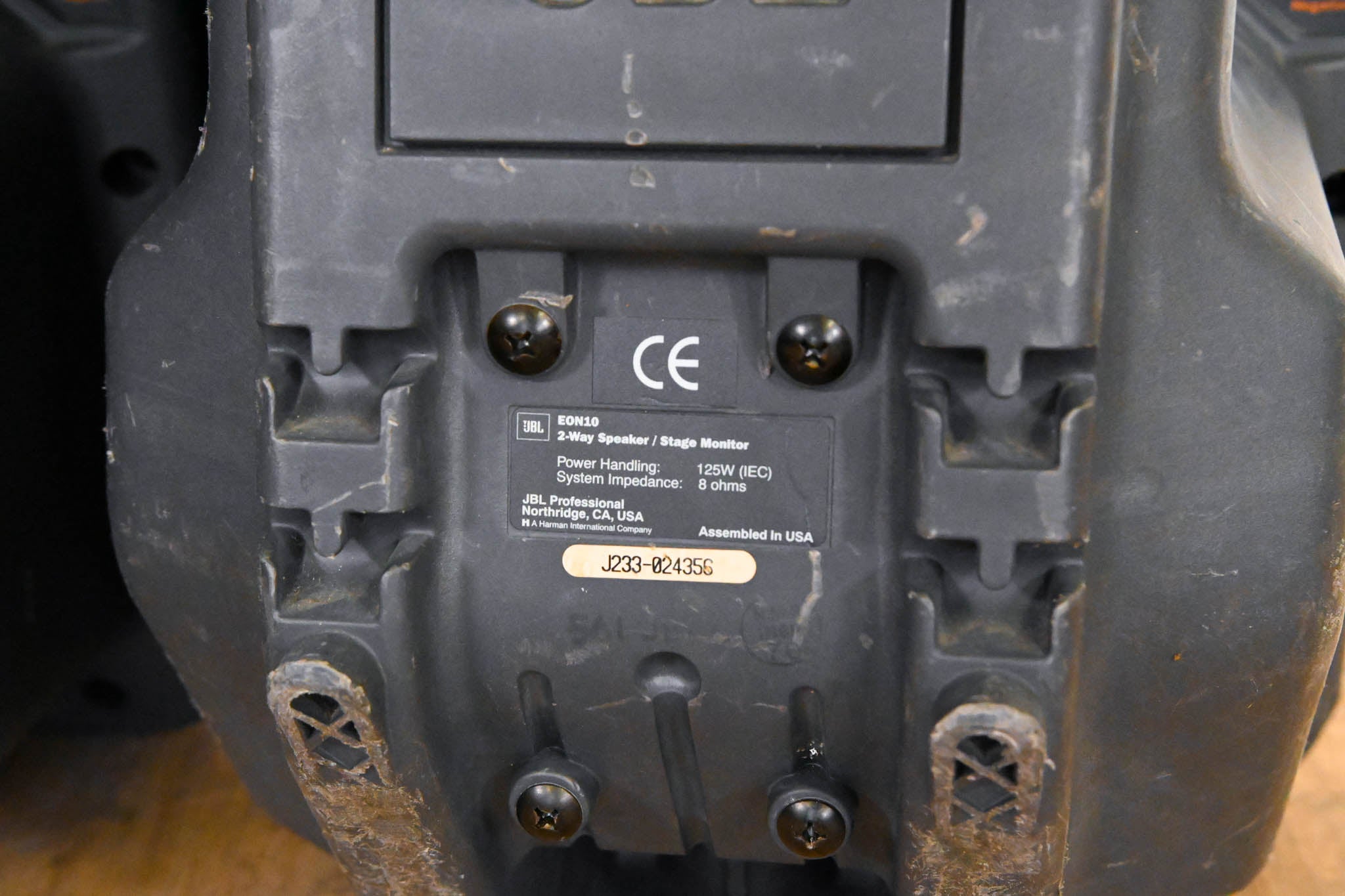 JBL EON10 10" 2-Way Passive Loudspeaker/Stage Monitor (PAIR)