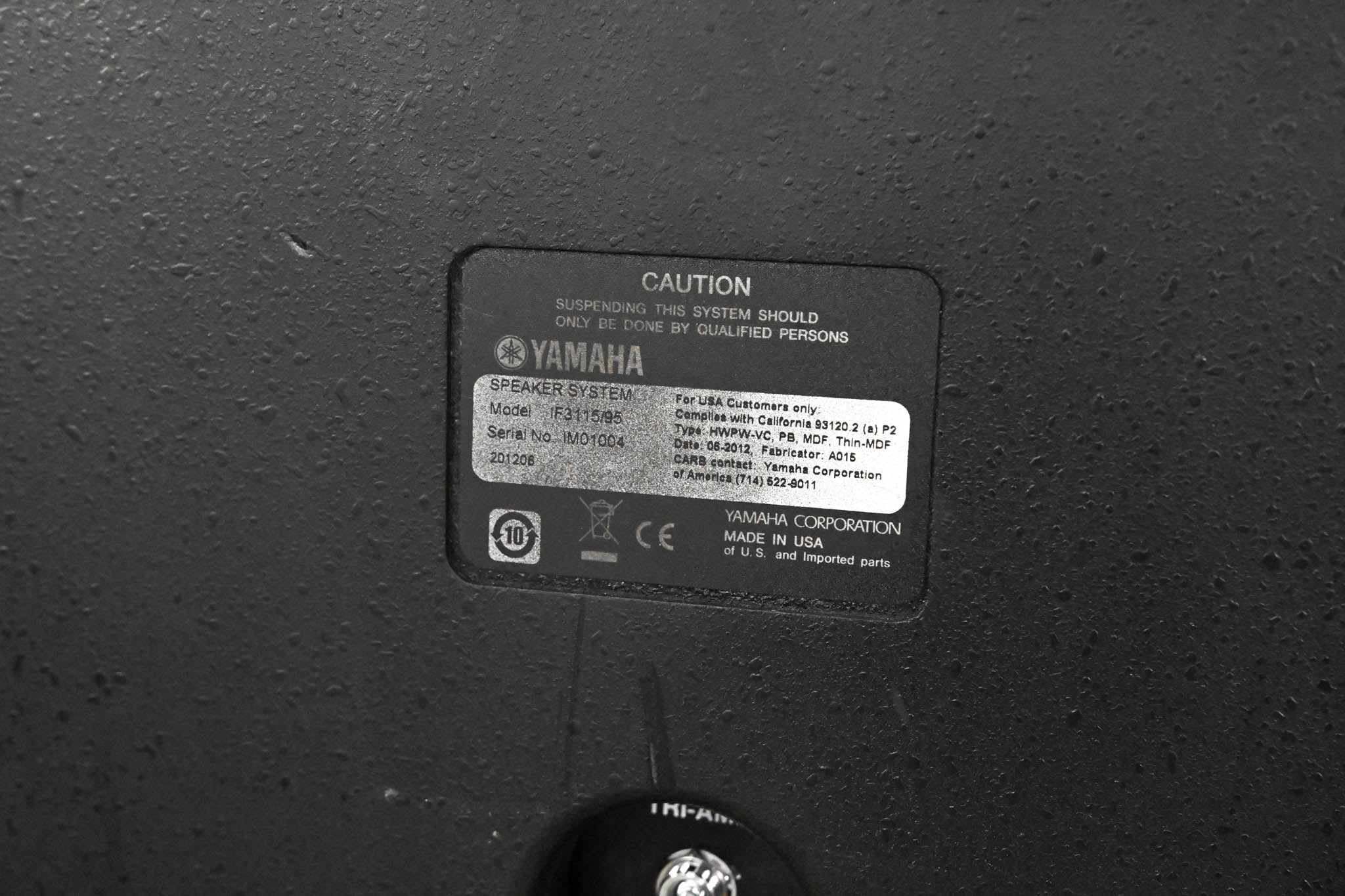 Yamaha IF3115/95 15" 3-Way Loudspeaker (PAIR)