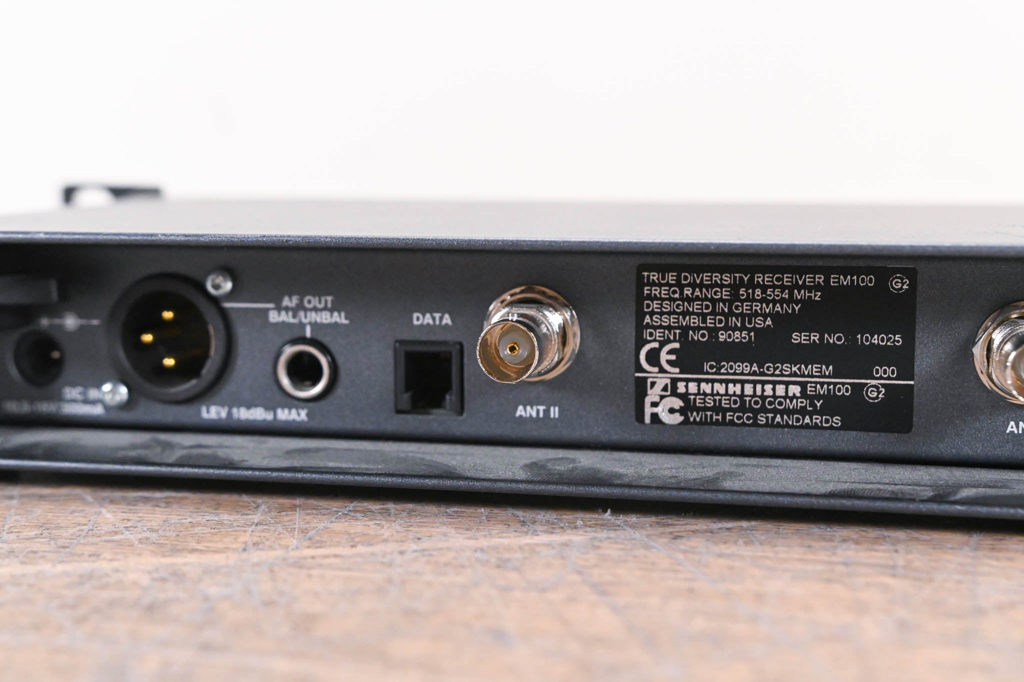 Sennheiser EM 100 G2 Wireless Receiver - 518-554 MHz (NO POWER SUPPLY)