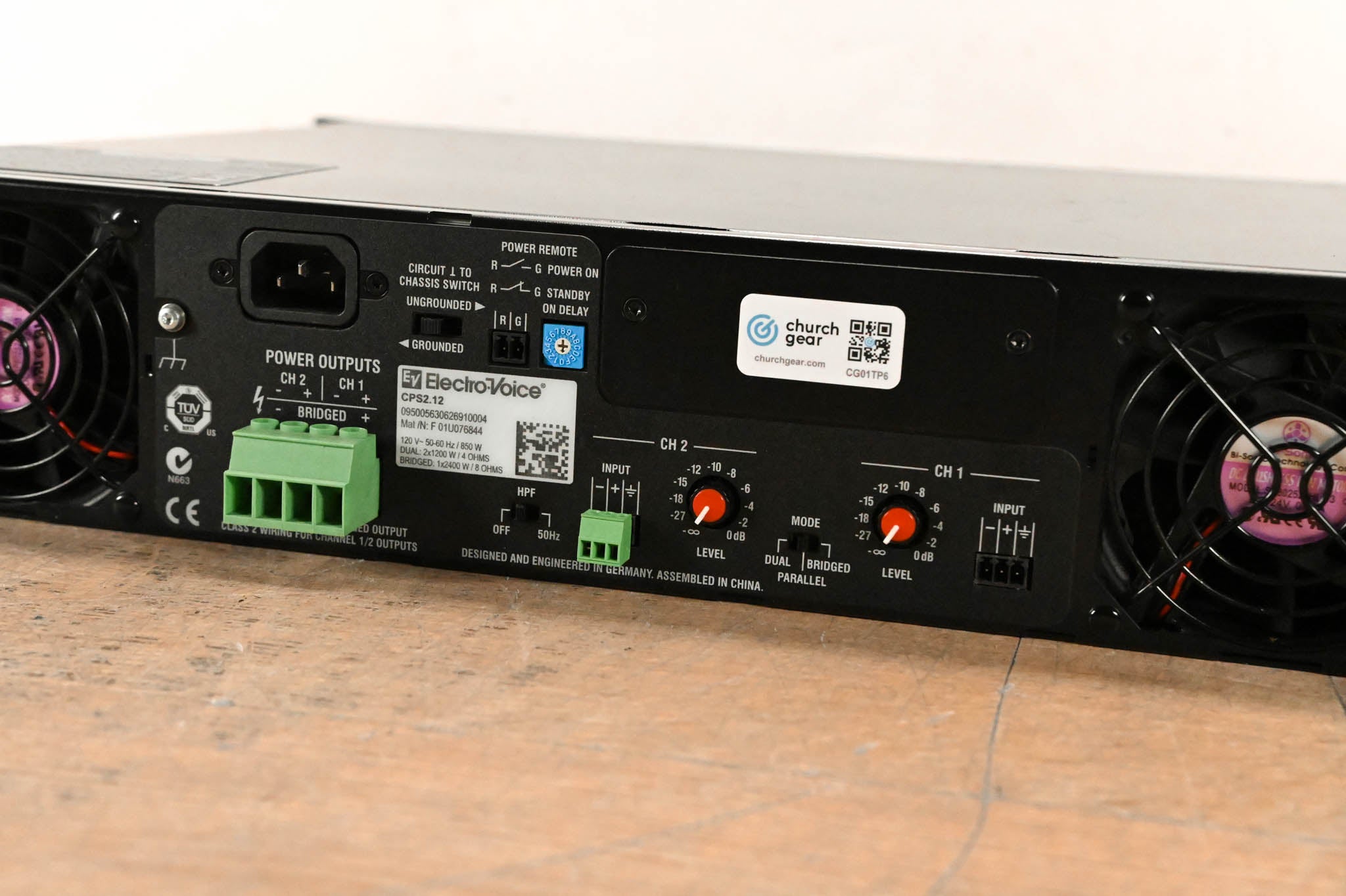 Electro-Voice (EV) CPS2.12 2-Channel Power Amplifier