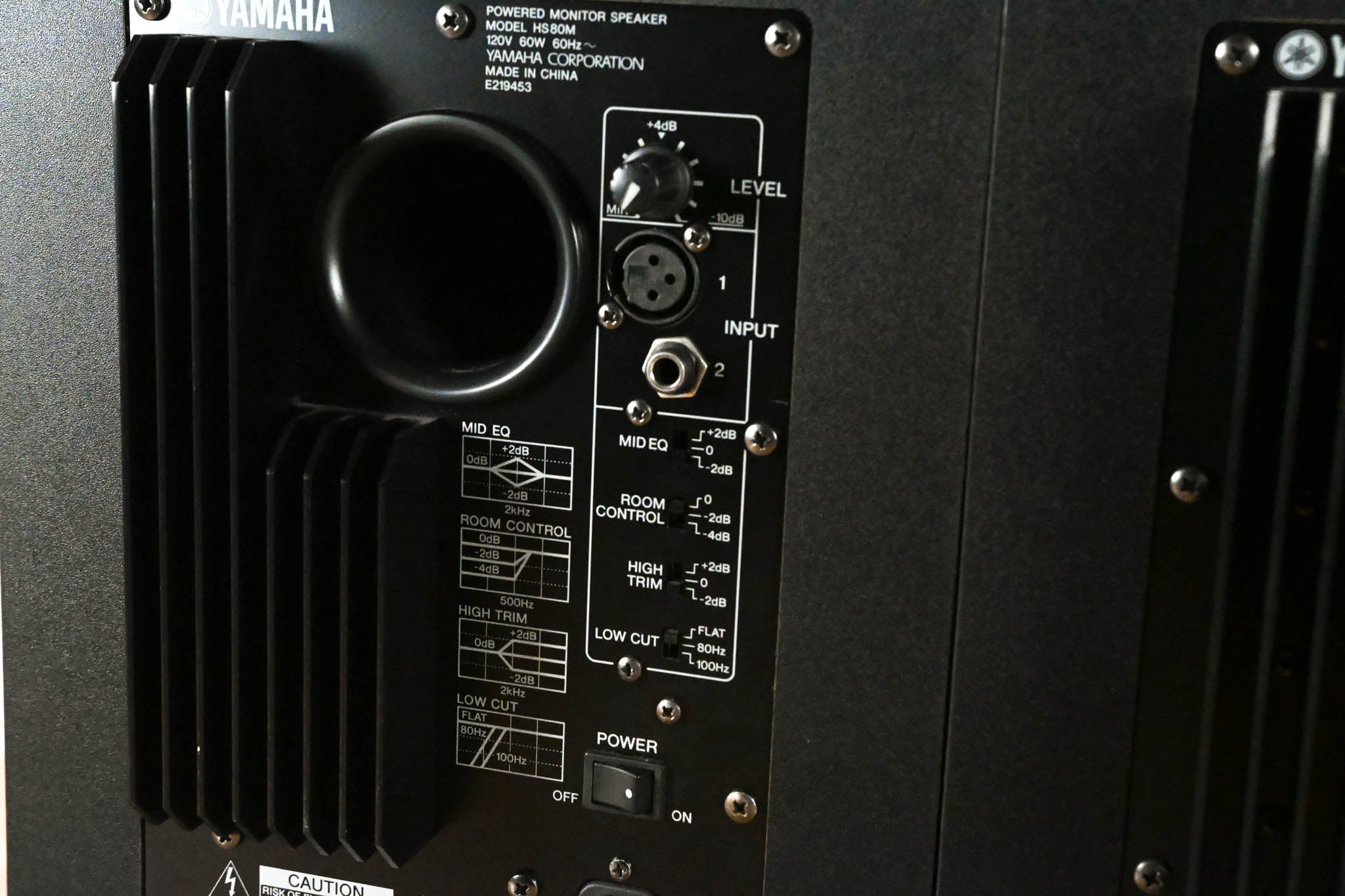 Yamaha HS80M Powered Studio Monitor Speaker (PAIR)