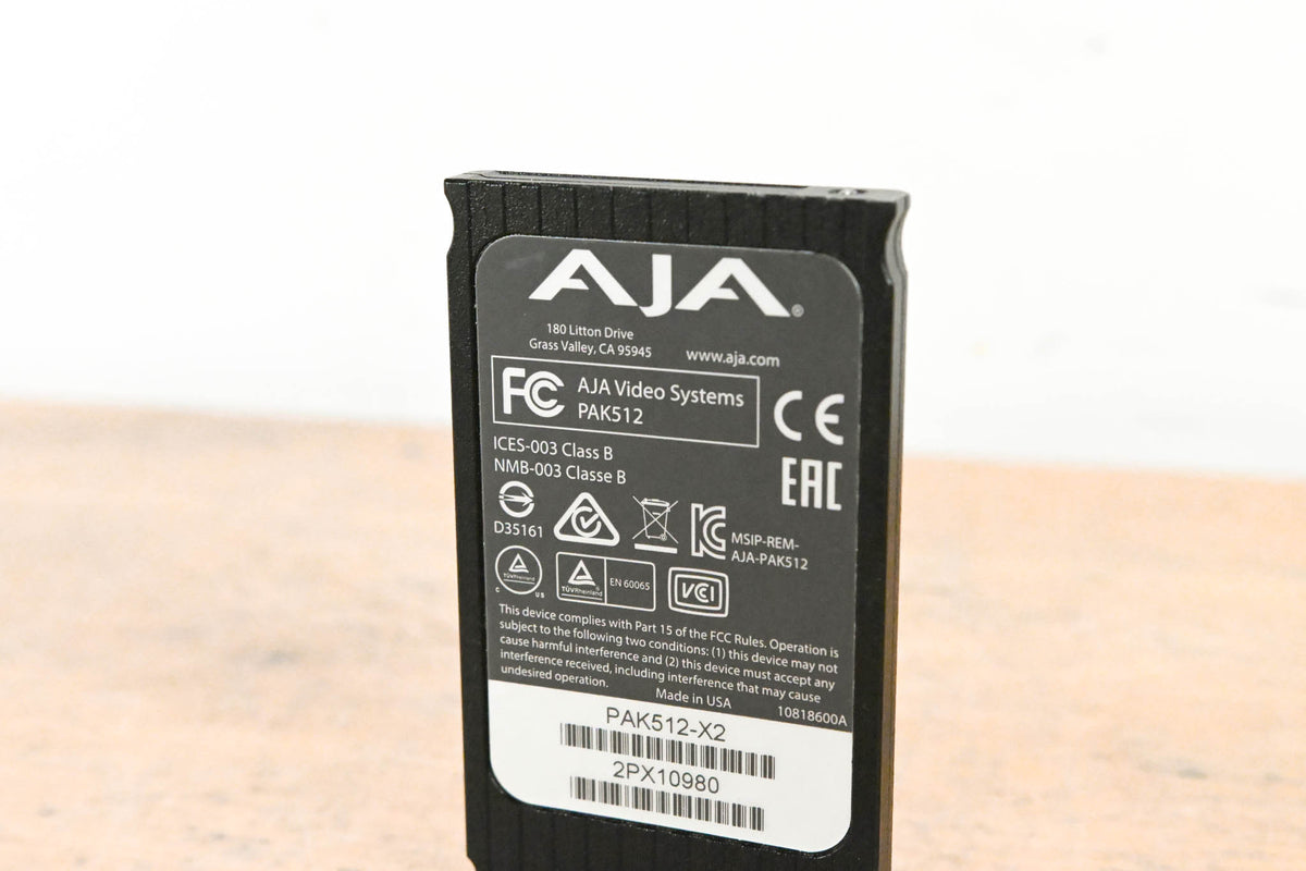 AJA PAK512 SSD Module for Ki Pro Systems