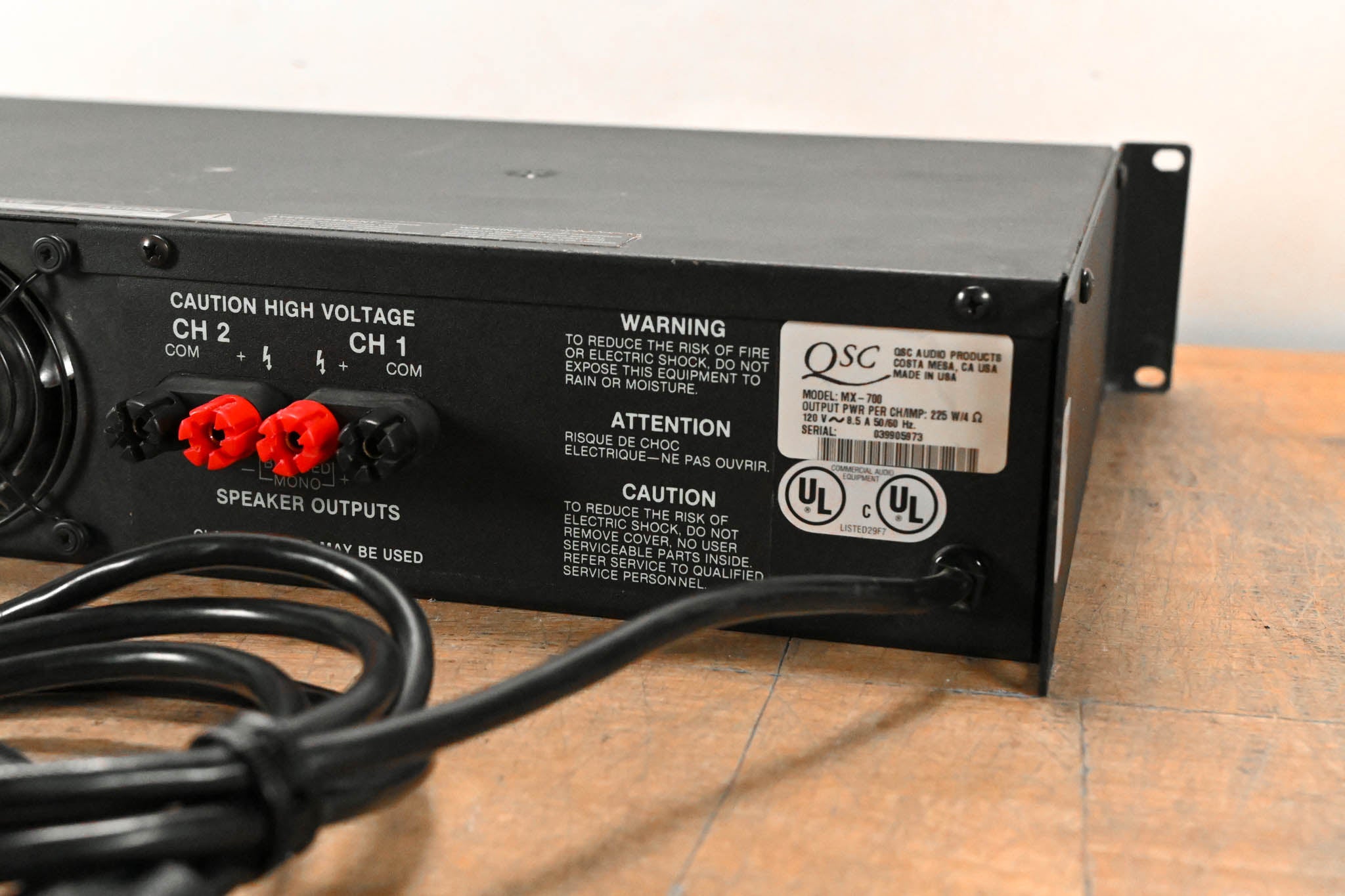 QSC MX 700 2-Channel Power Amplifier