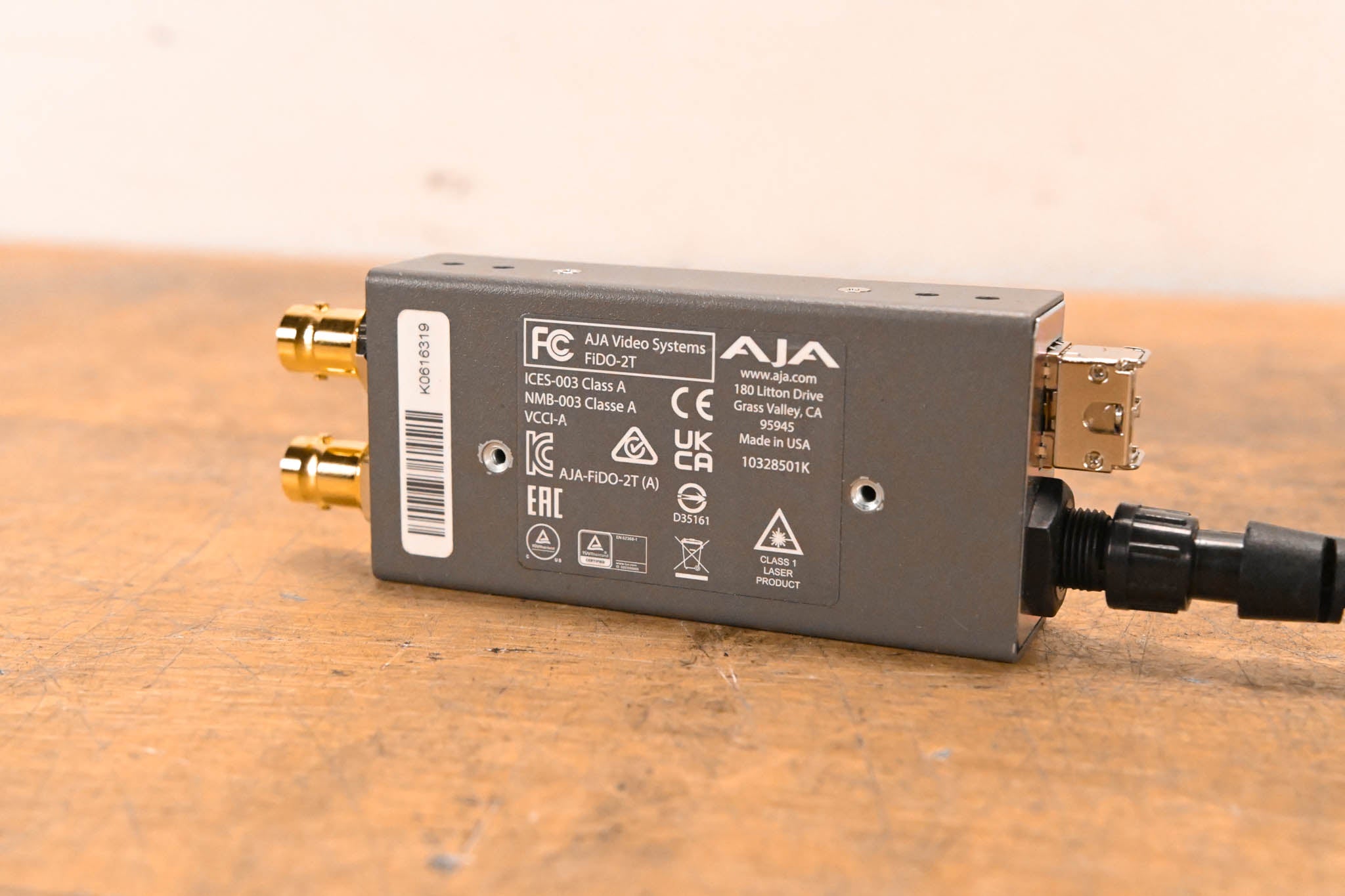 AJA FIDO-2T Dual-Channel SD/HD/3G SDI to Optical Fiber Transmitter