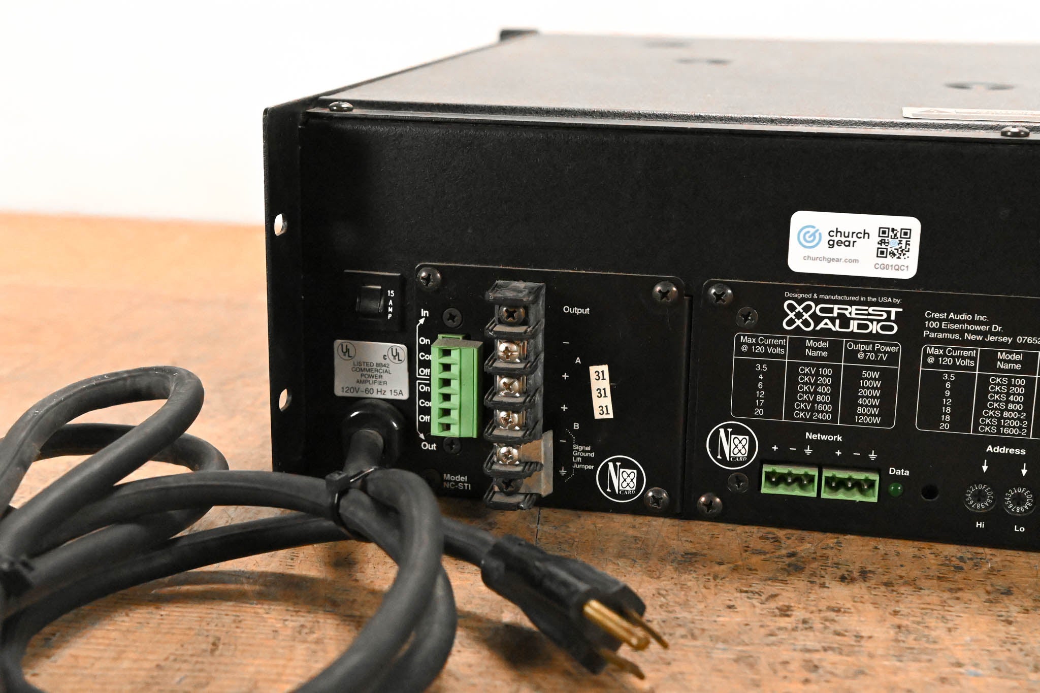 Crest Audio CKS800 Power Processing Amplifier