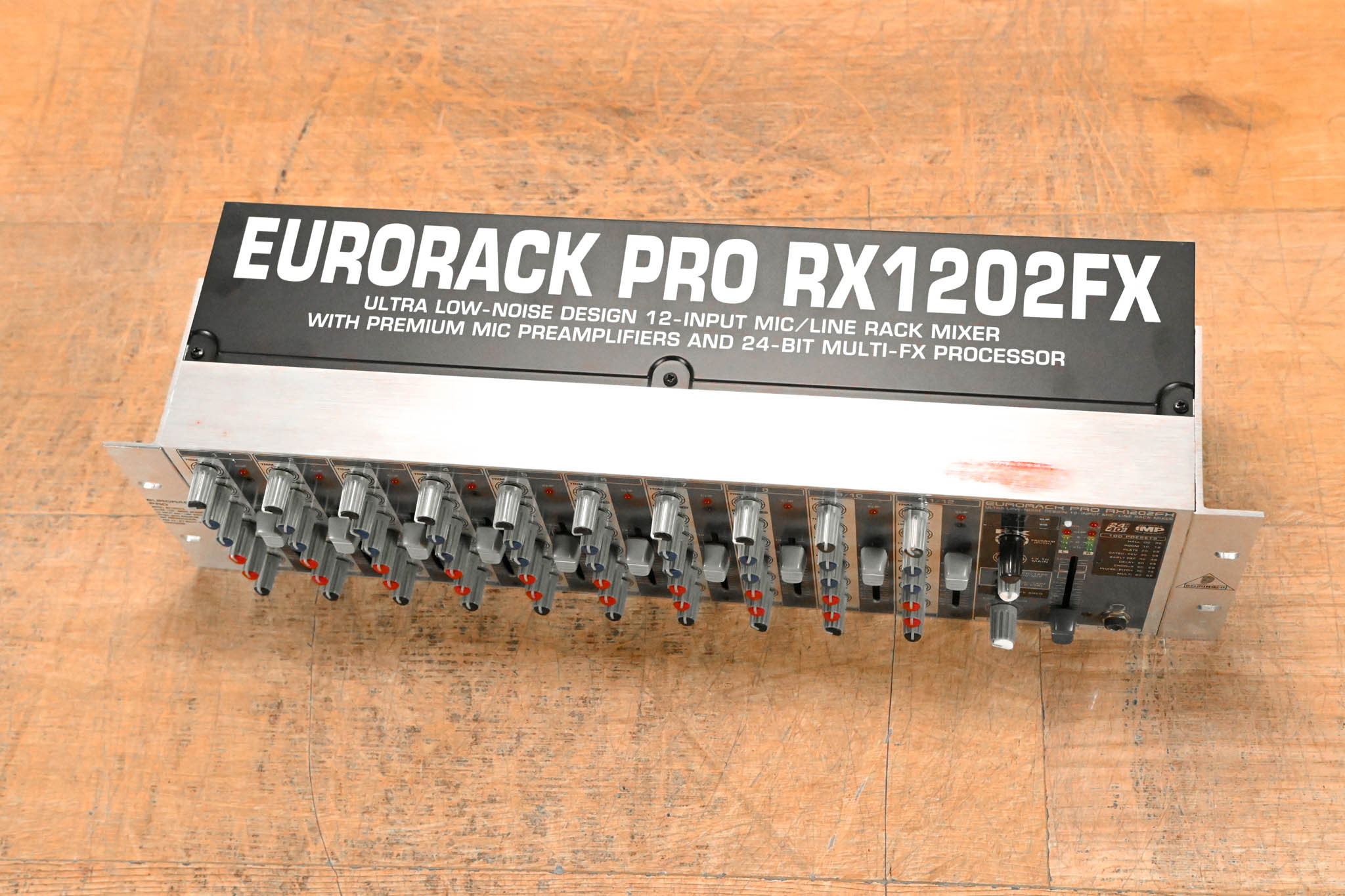 Behringer EURORACK PRO RX1202FX 12-Input Mic/Line Rack Mixer