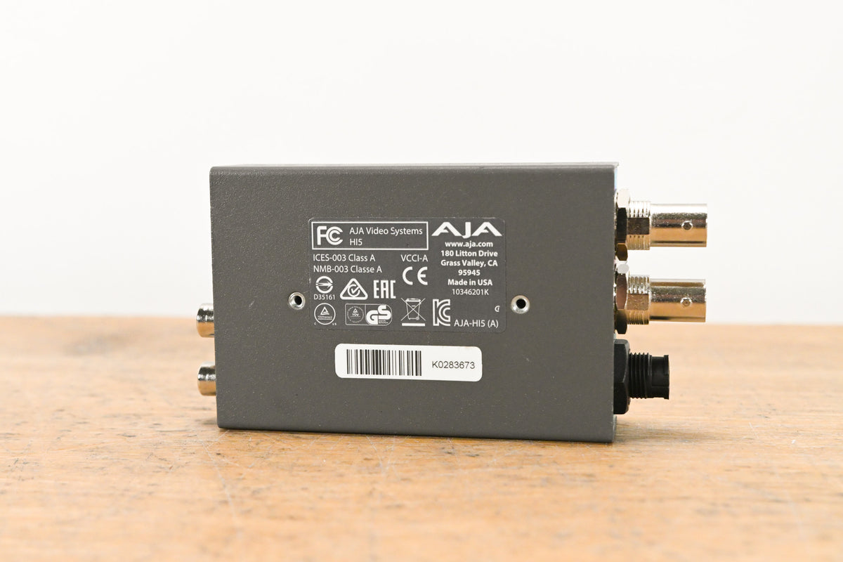 AJA HI5 HD/SD-SDI to HDMI Video and Audio Converter (NO POWER SUPPLY)