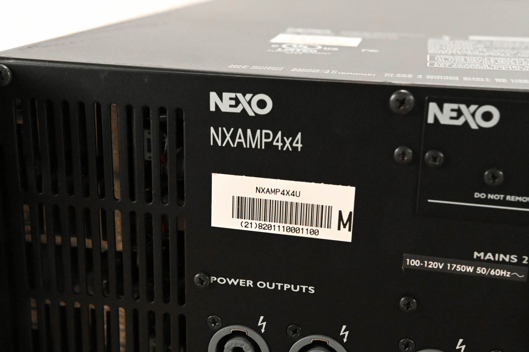 NEXO NXAMP4x4 4-CH Power Amp and Loudspeaker Controller (NO POWER CABLE)