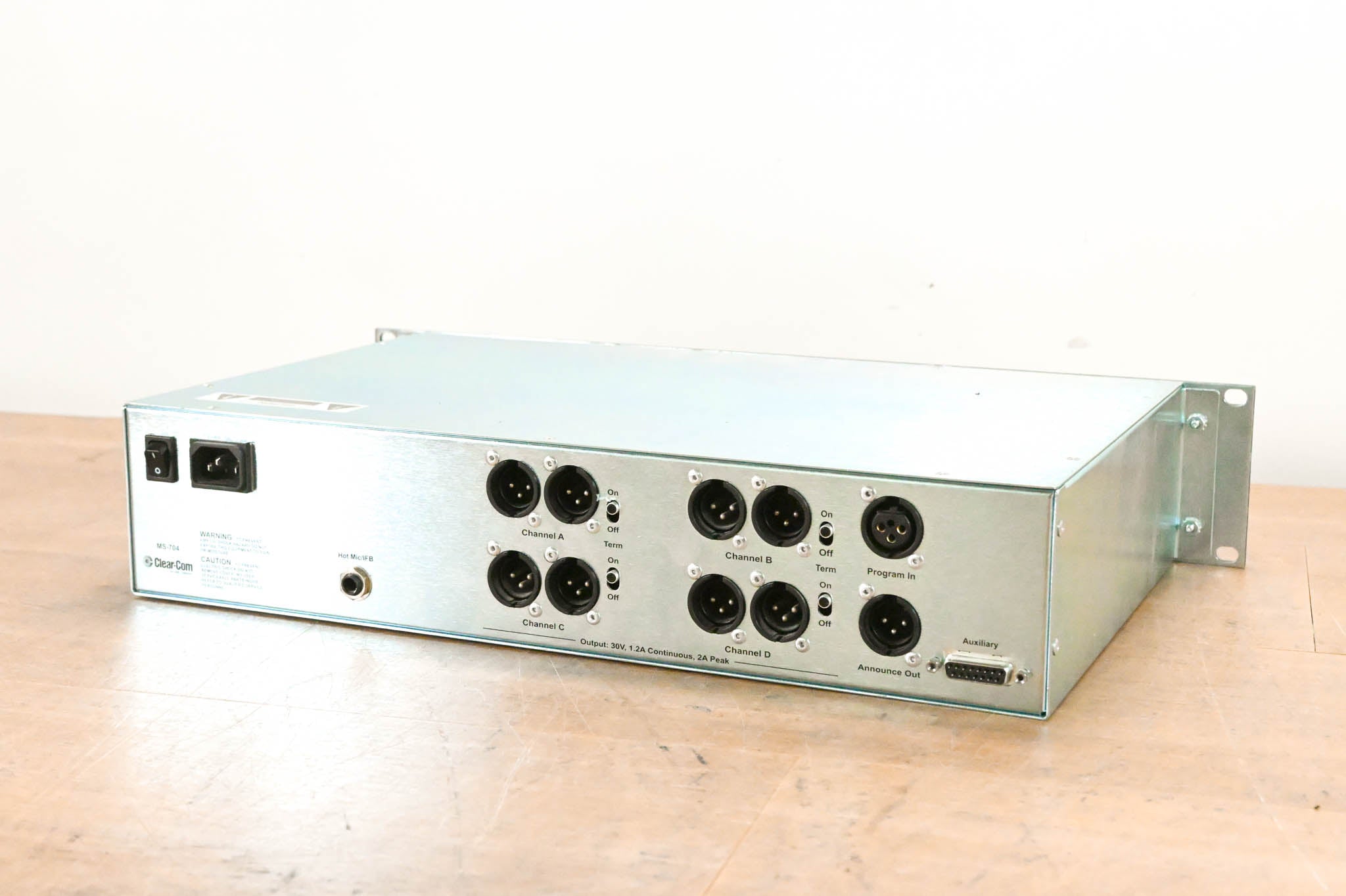 Clear-Com MS-704 2RU Four-Channel Main Station