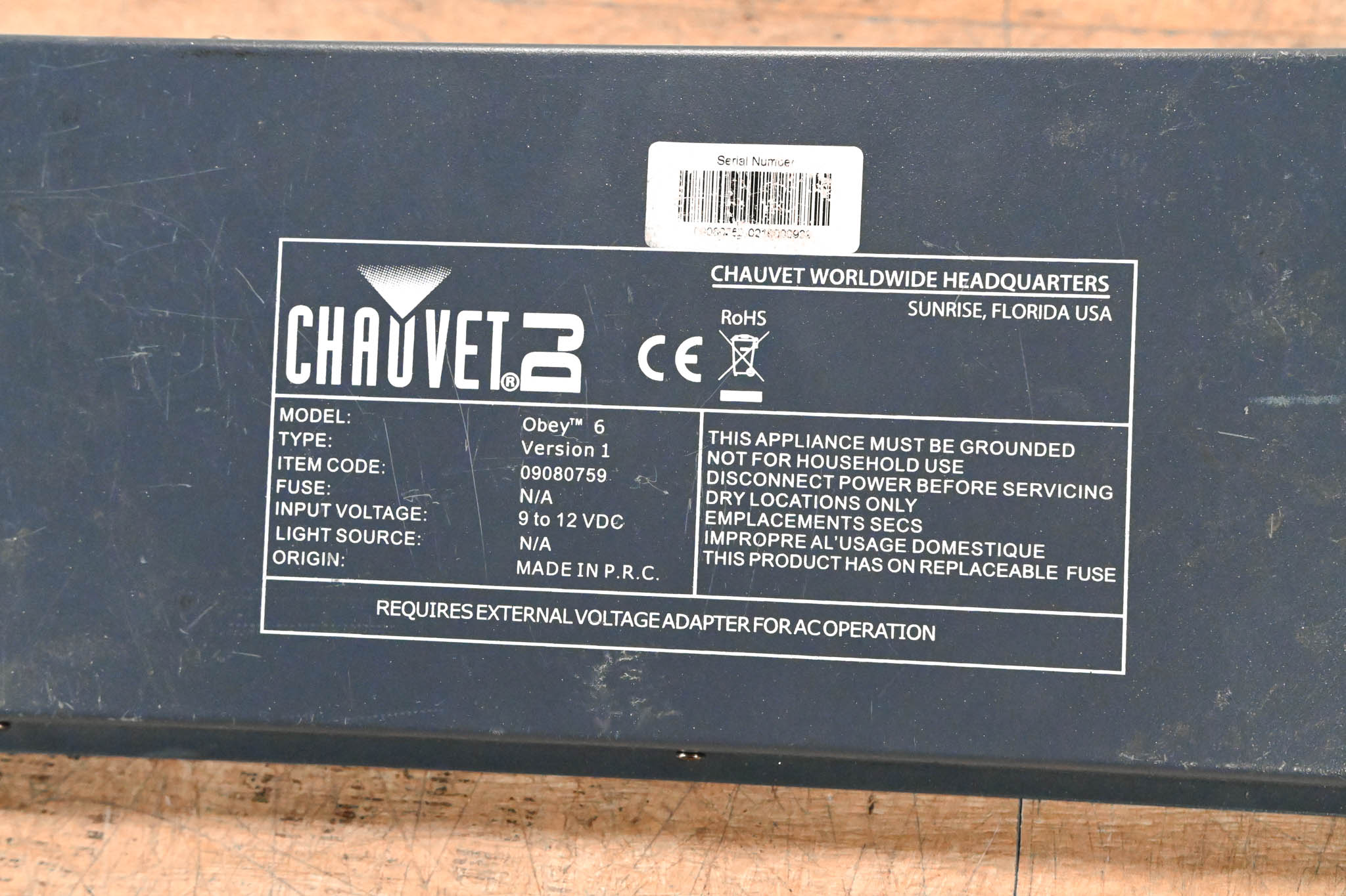 Chauvet Obey 6 36-Channel DMX Lighting Controller (NO POWER SUPPLY)