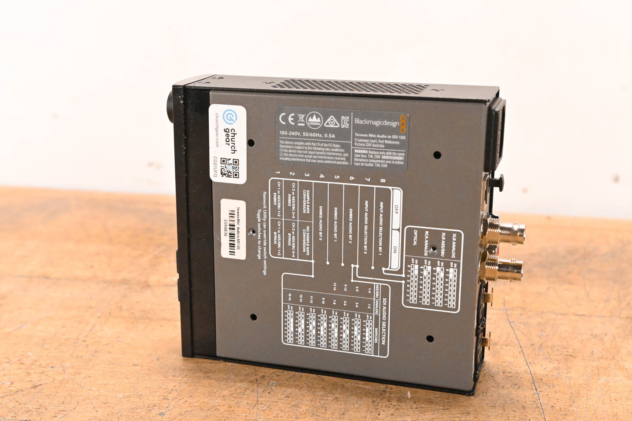 Blackmagic Design Teranex Mini Audio to SDI 12G w/ Smart Panel