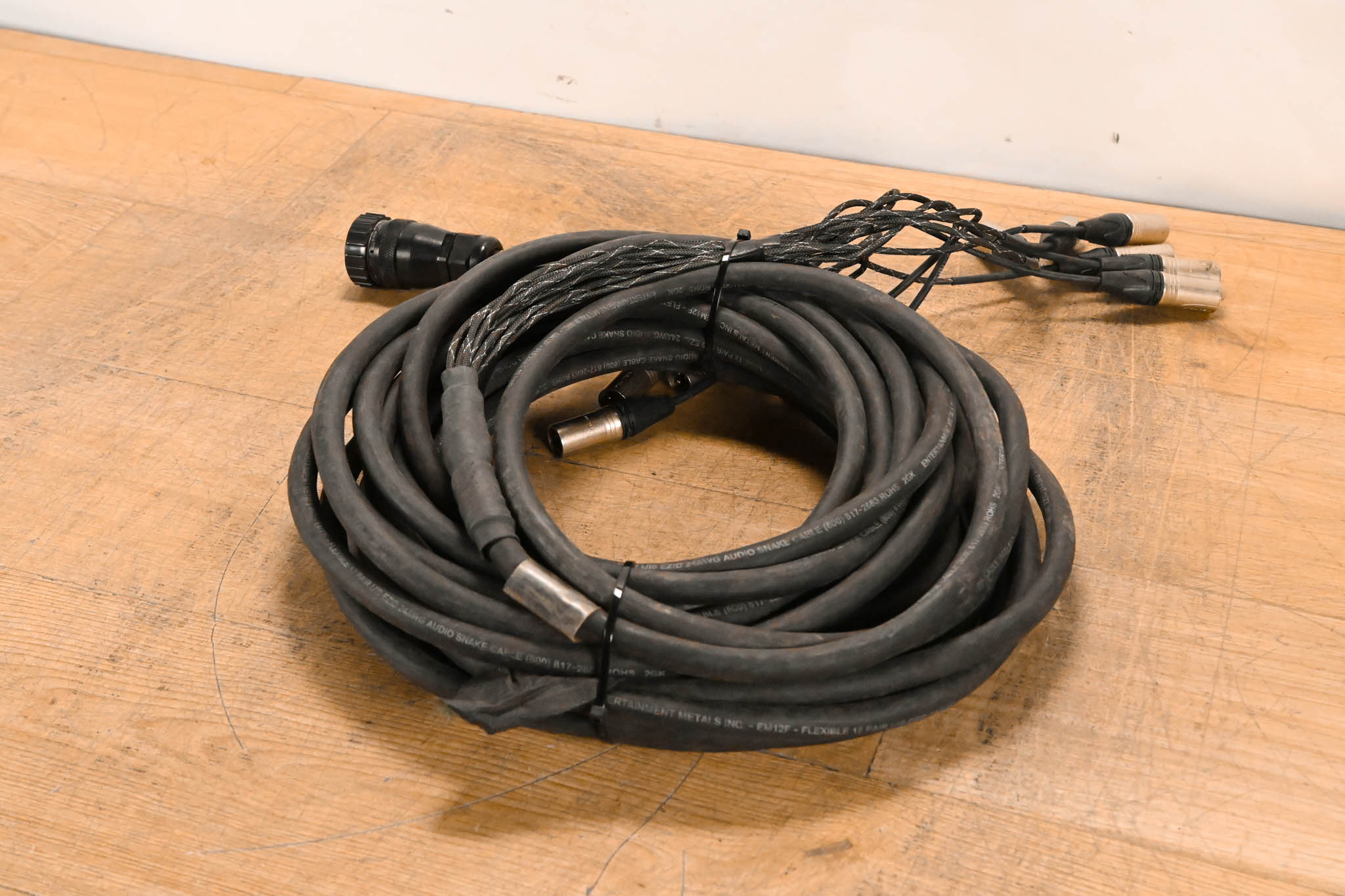 Unbranded DT-12 Female 37-Pin Connector to (12x)XLRM Cable - 50ft