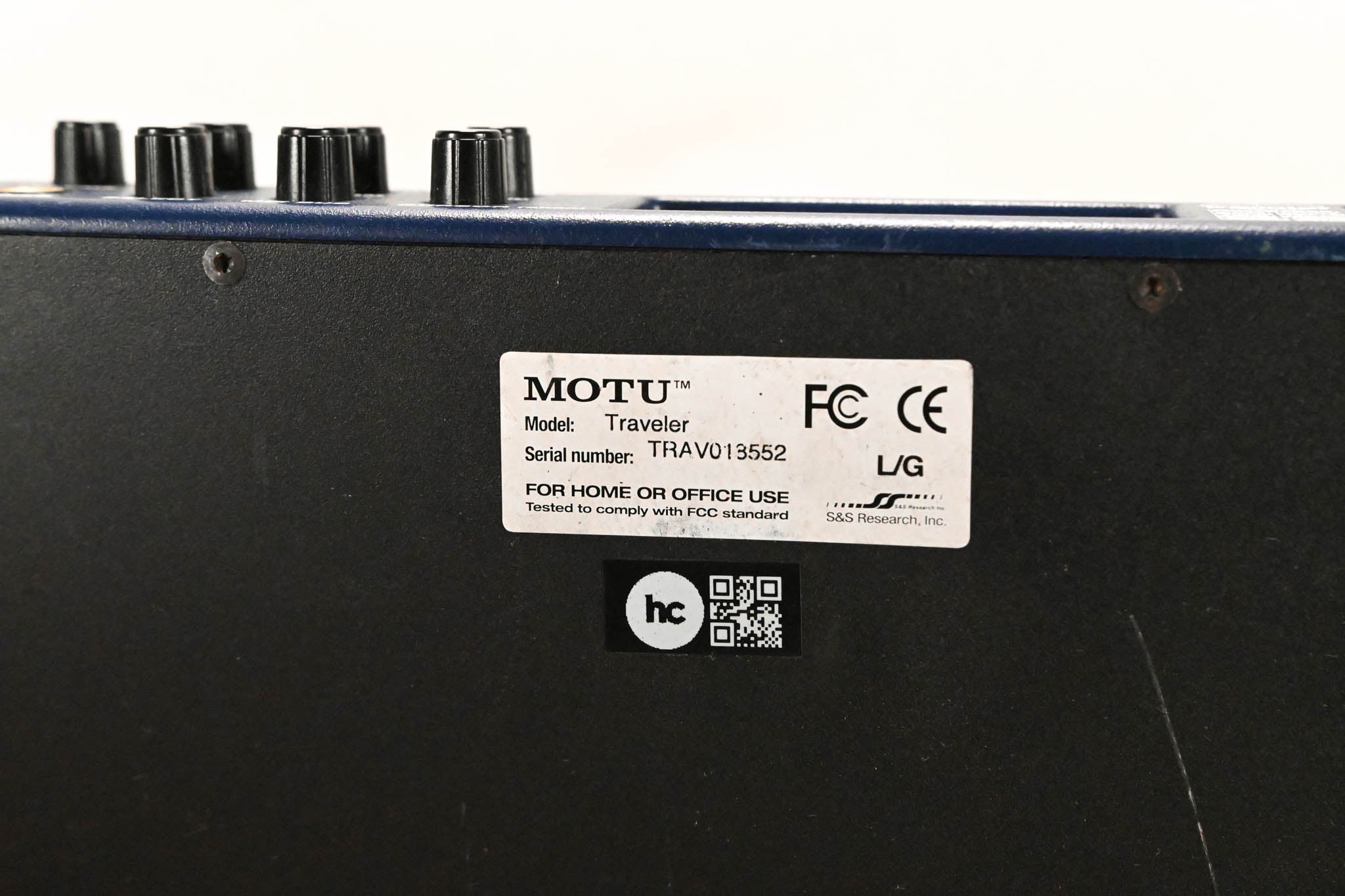 MOTU Traveler Mk1 FireWire Audio Interface (NO POWER SUPPLY)