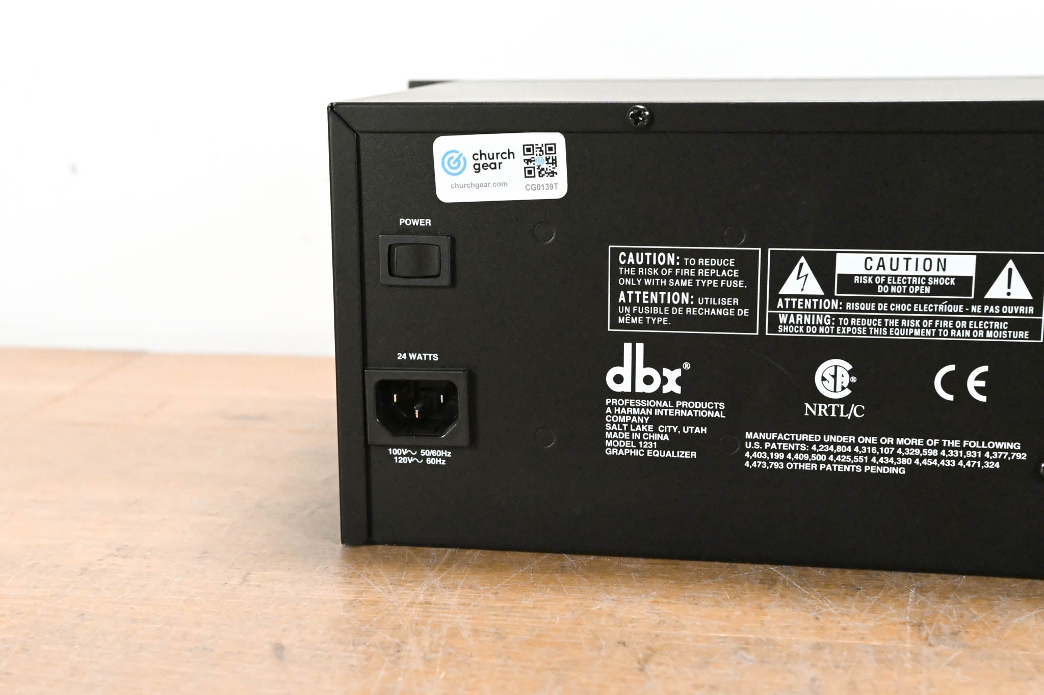 dbx 1231 Dual-Channel 31-Band Graphic Equalizer