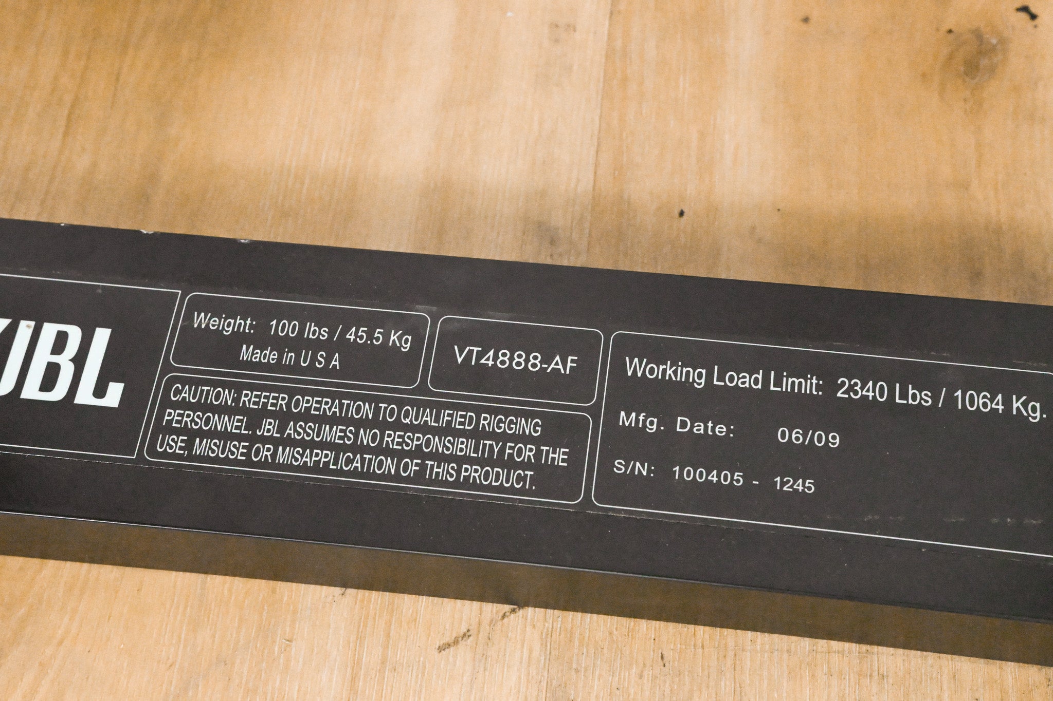 JBL VT4888-AF Array Frame for VT Systems