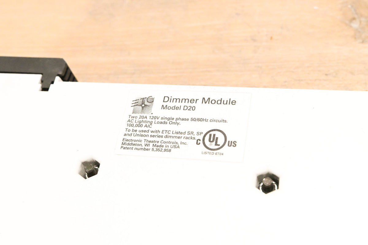 ETC D20 Dual 20A Dimmer Module (Pack of 4)